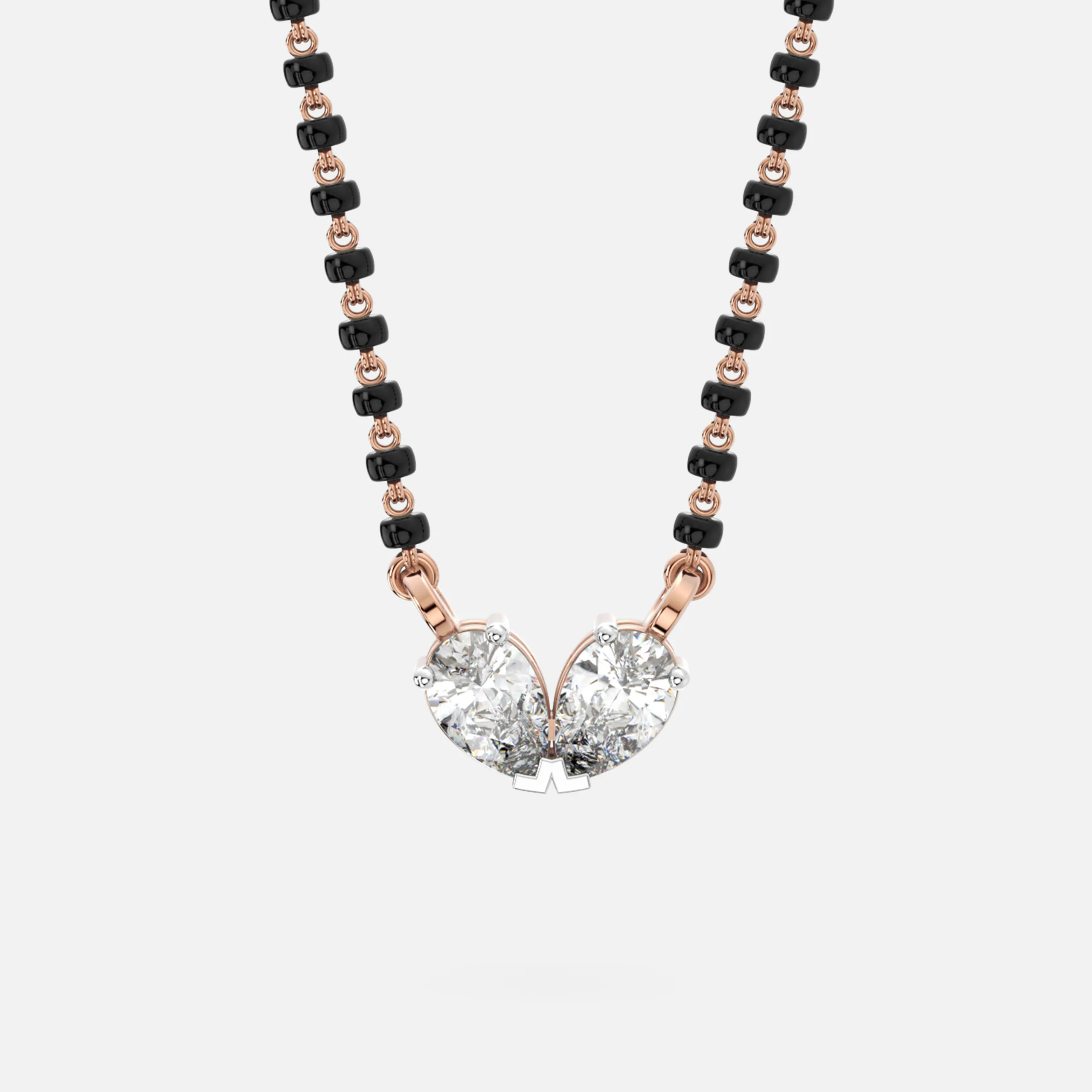 Twin Heart Glow Diamond Mangalsutra