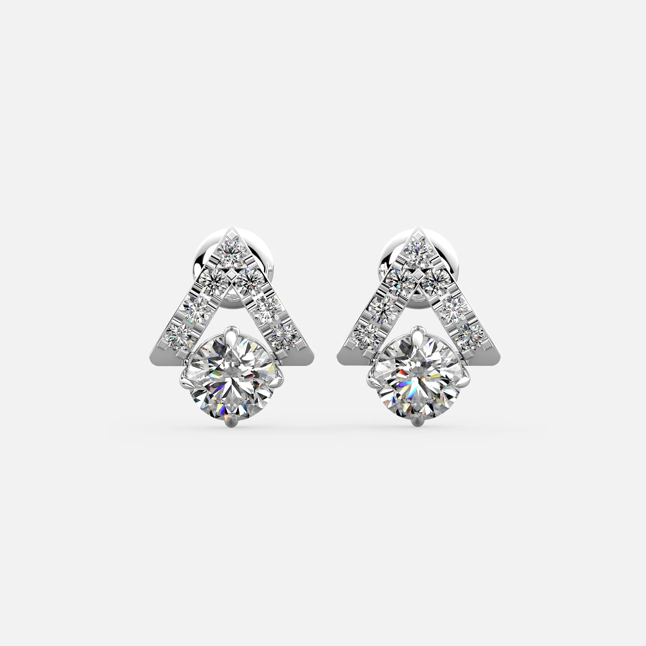 Vertex Diamond Earrings
