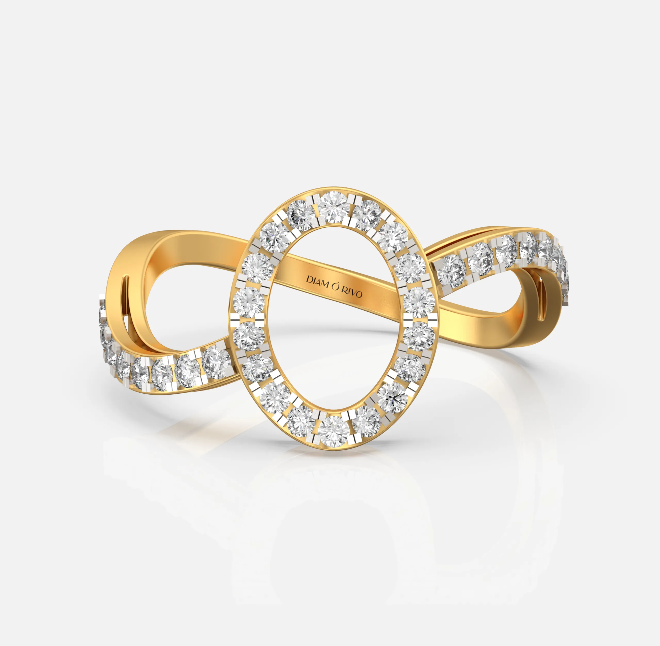 Endless Oval Diamond Ring