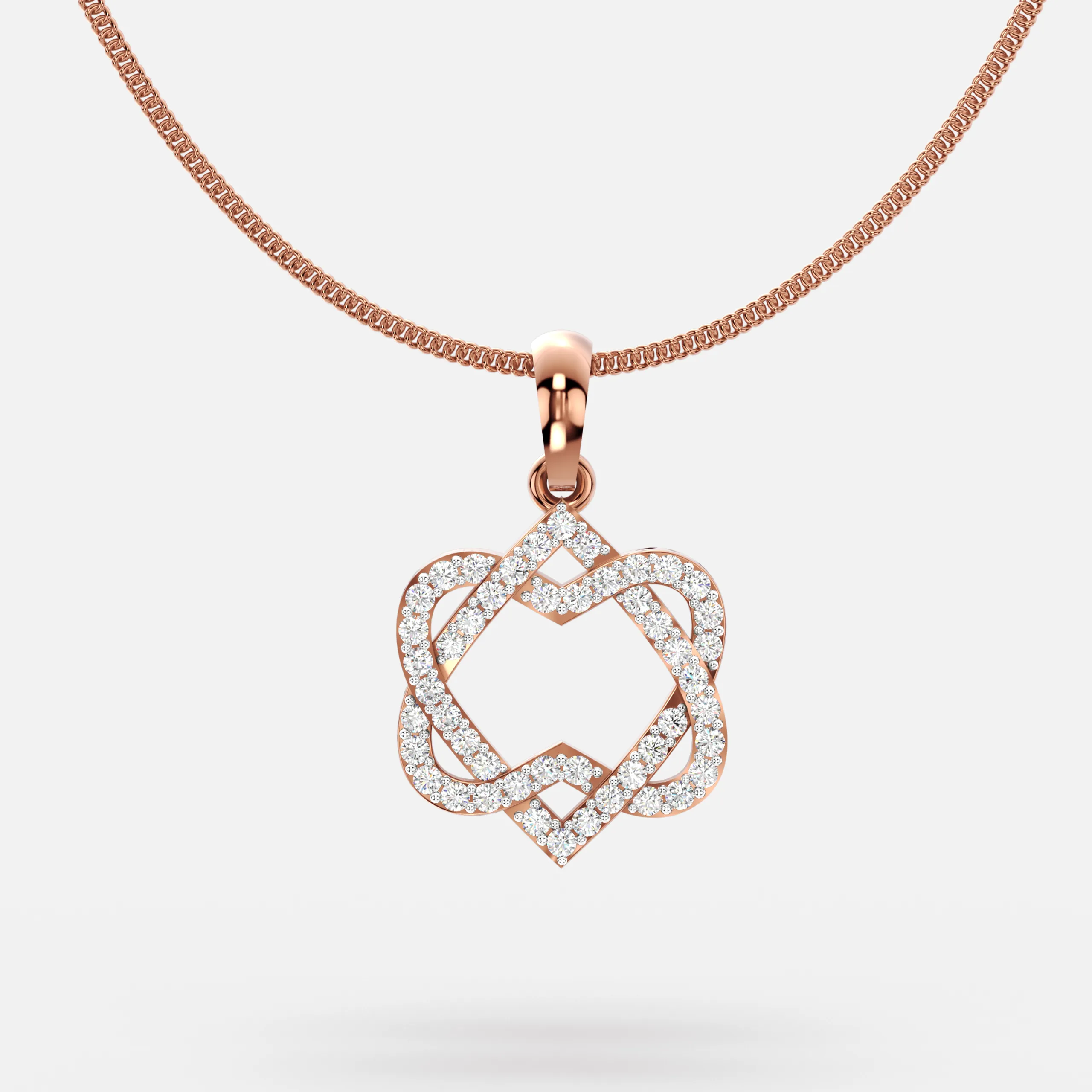 Radiant Clover Diamond Pendant