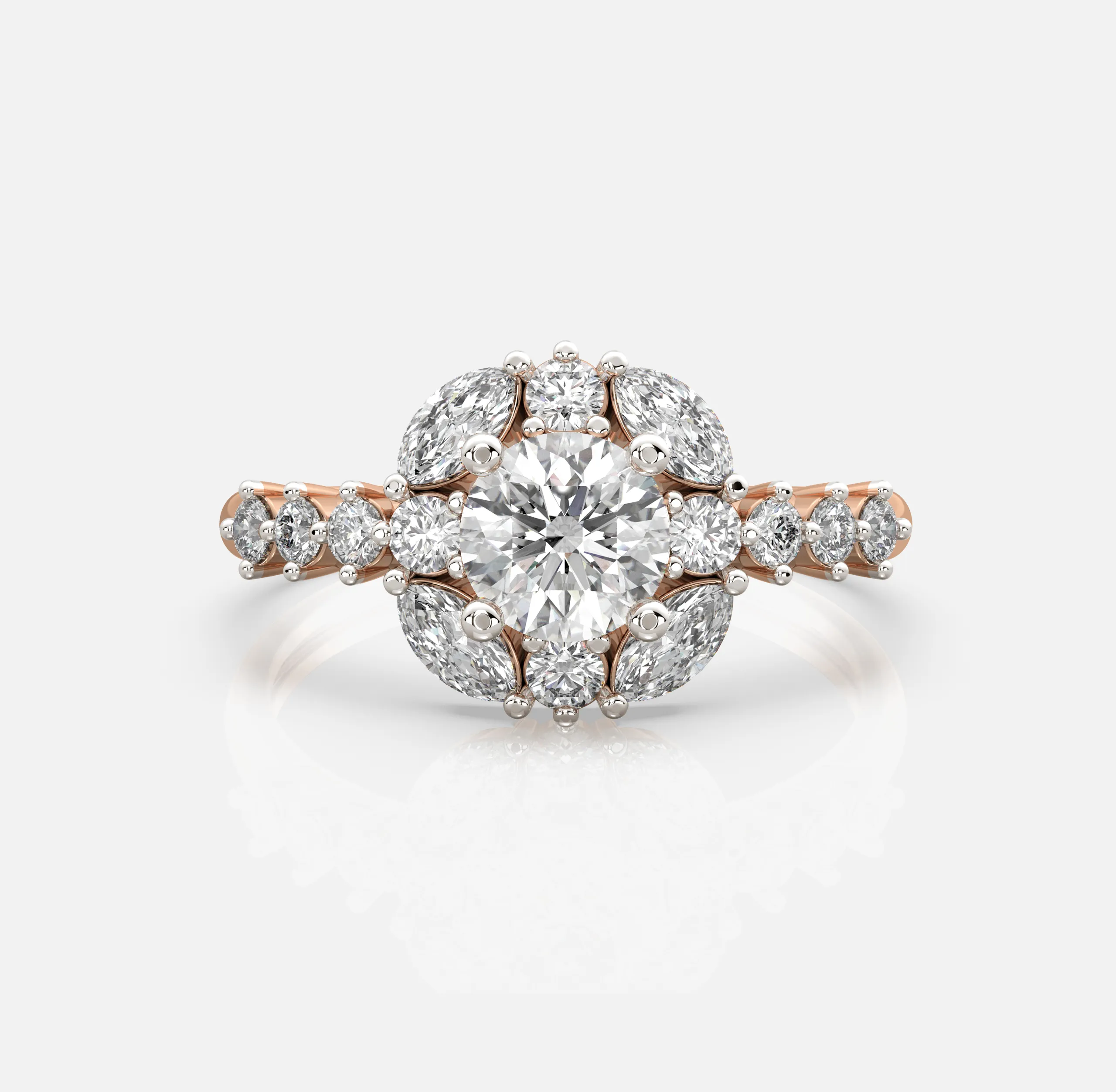 Diamond Fleur Ring