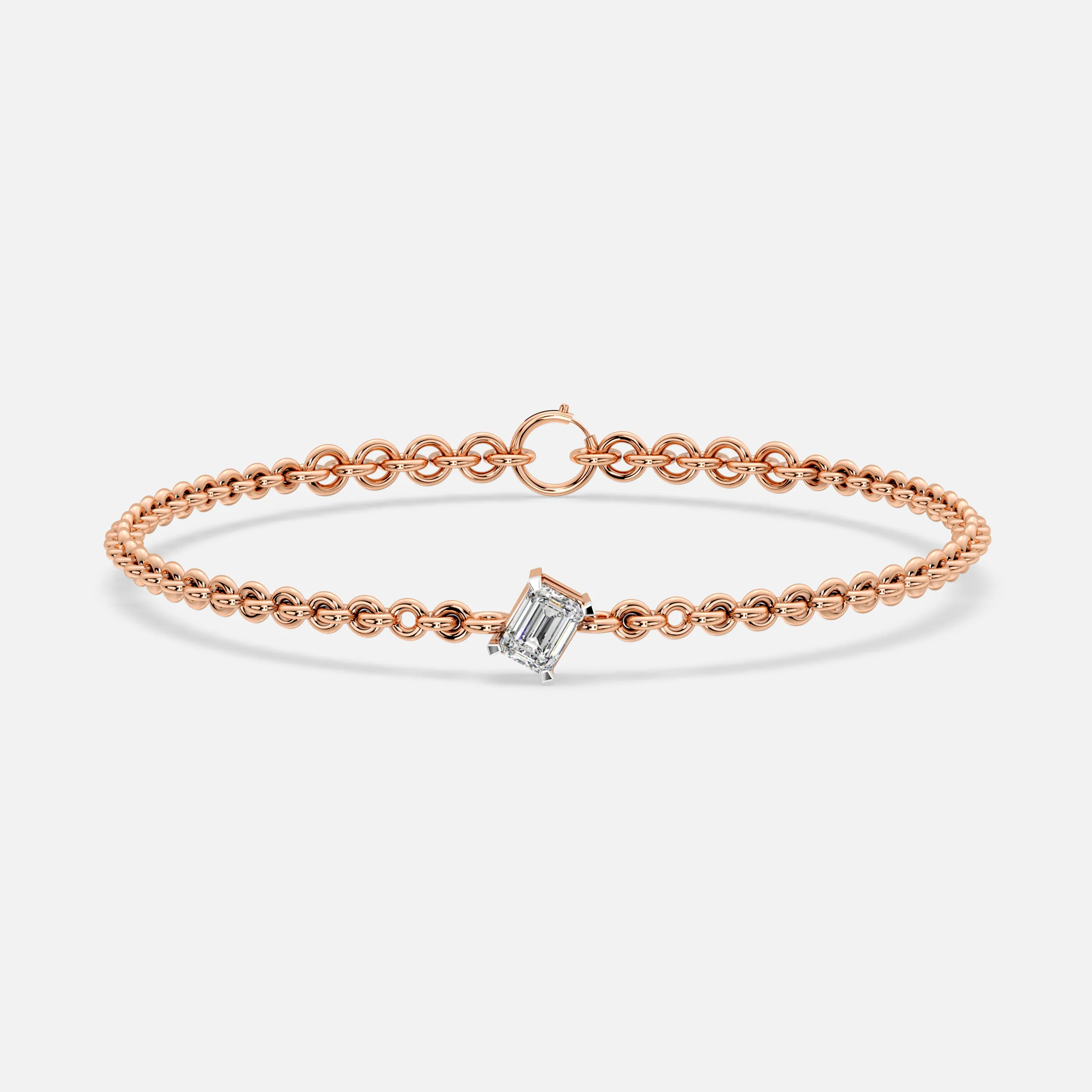 Linear Bead Diamond Bracelet