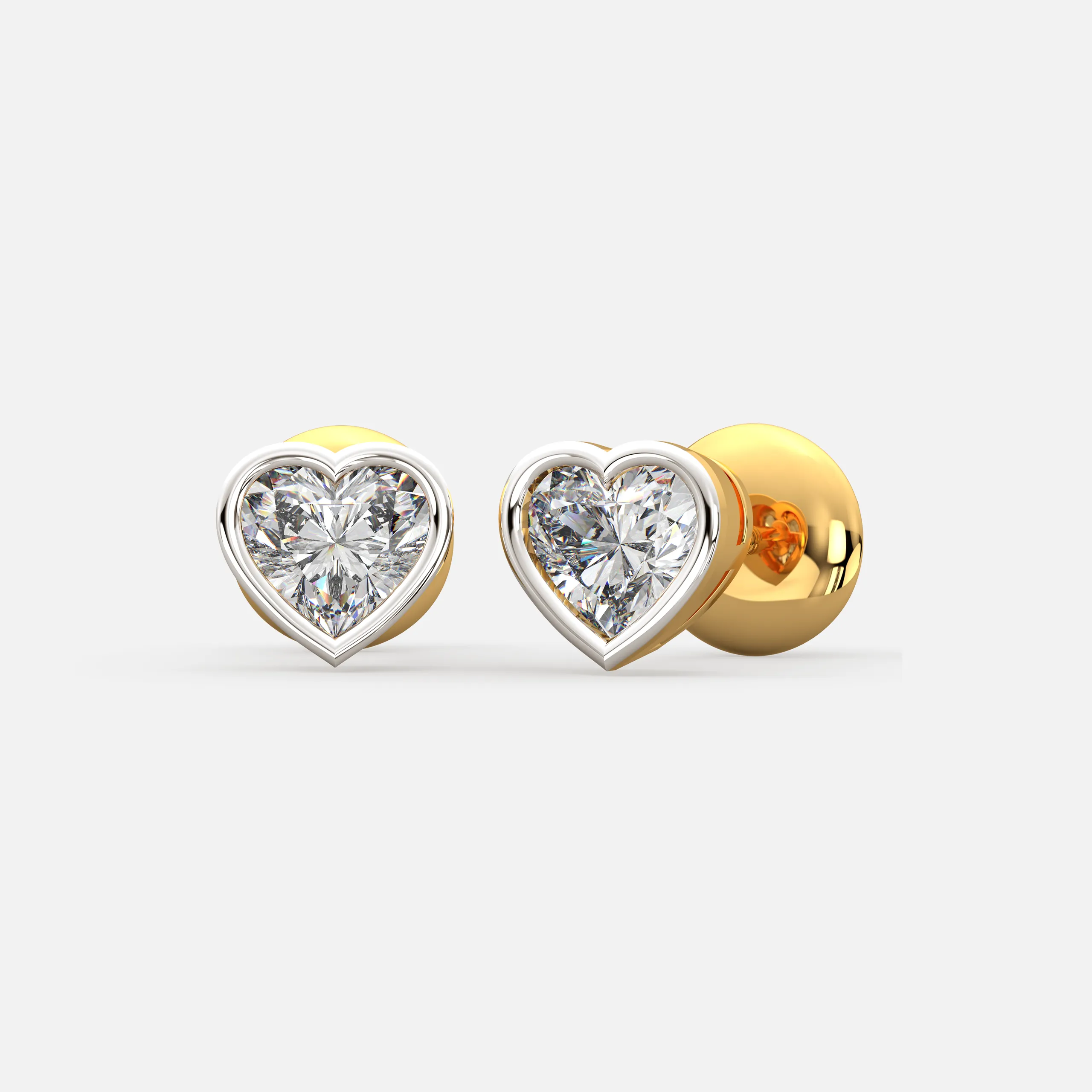 Heart Spark Diamond Studs