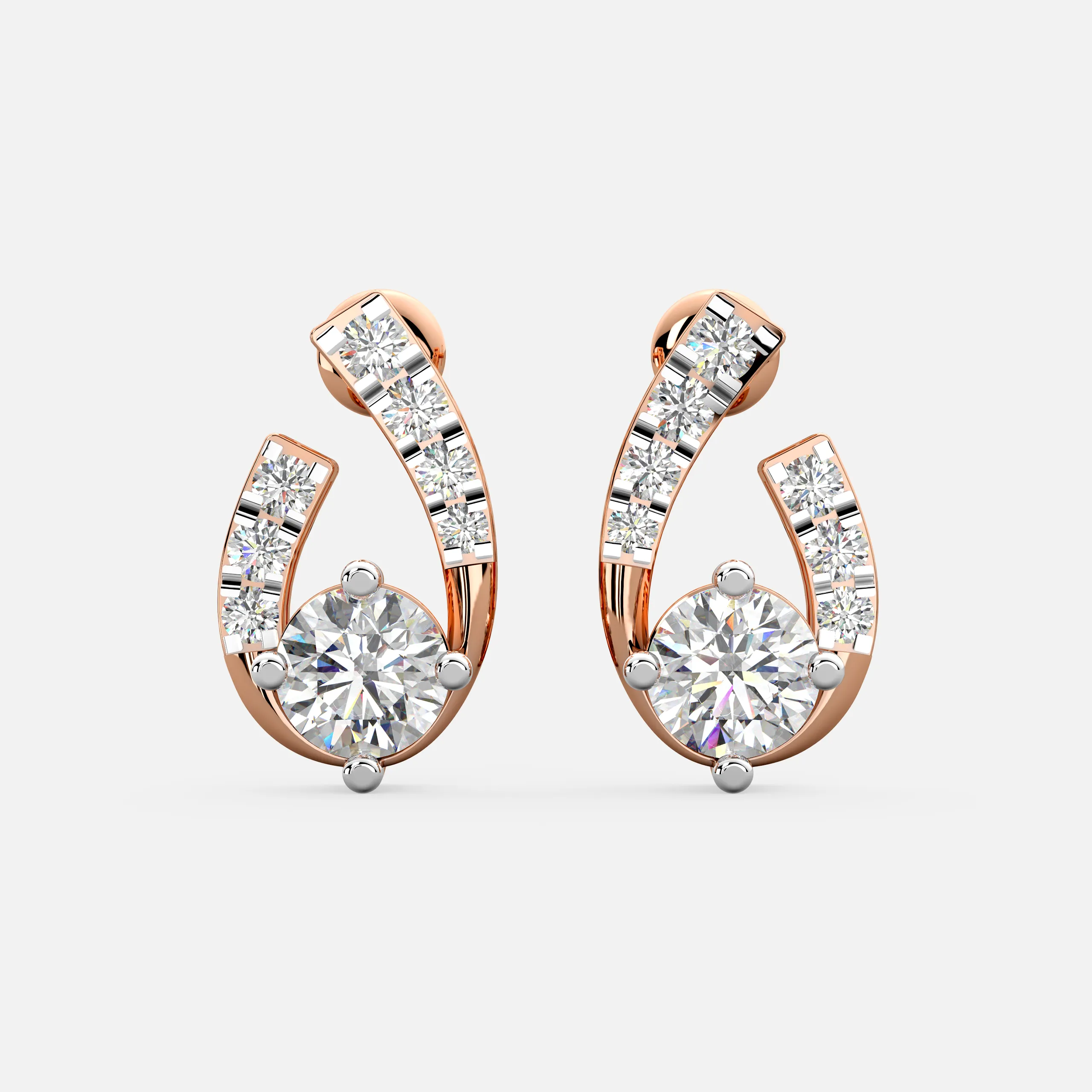 Aurora Arc Diamond Earrings
