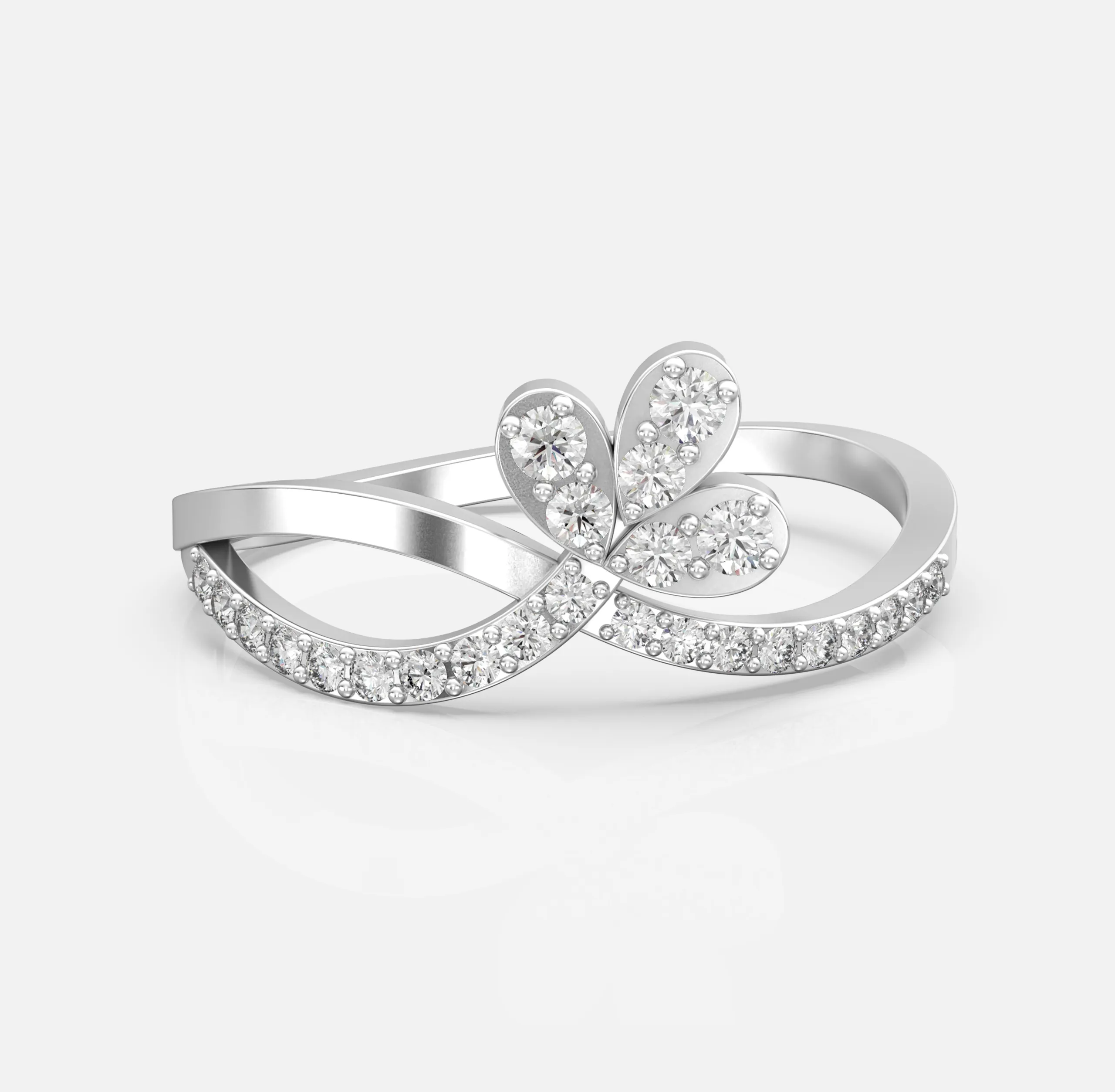 Petal Infinity Diamond Ring