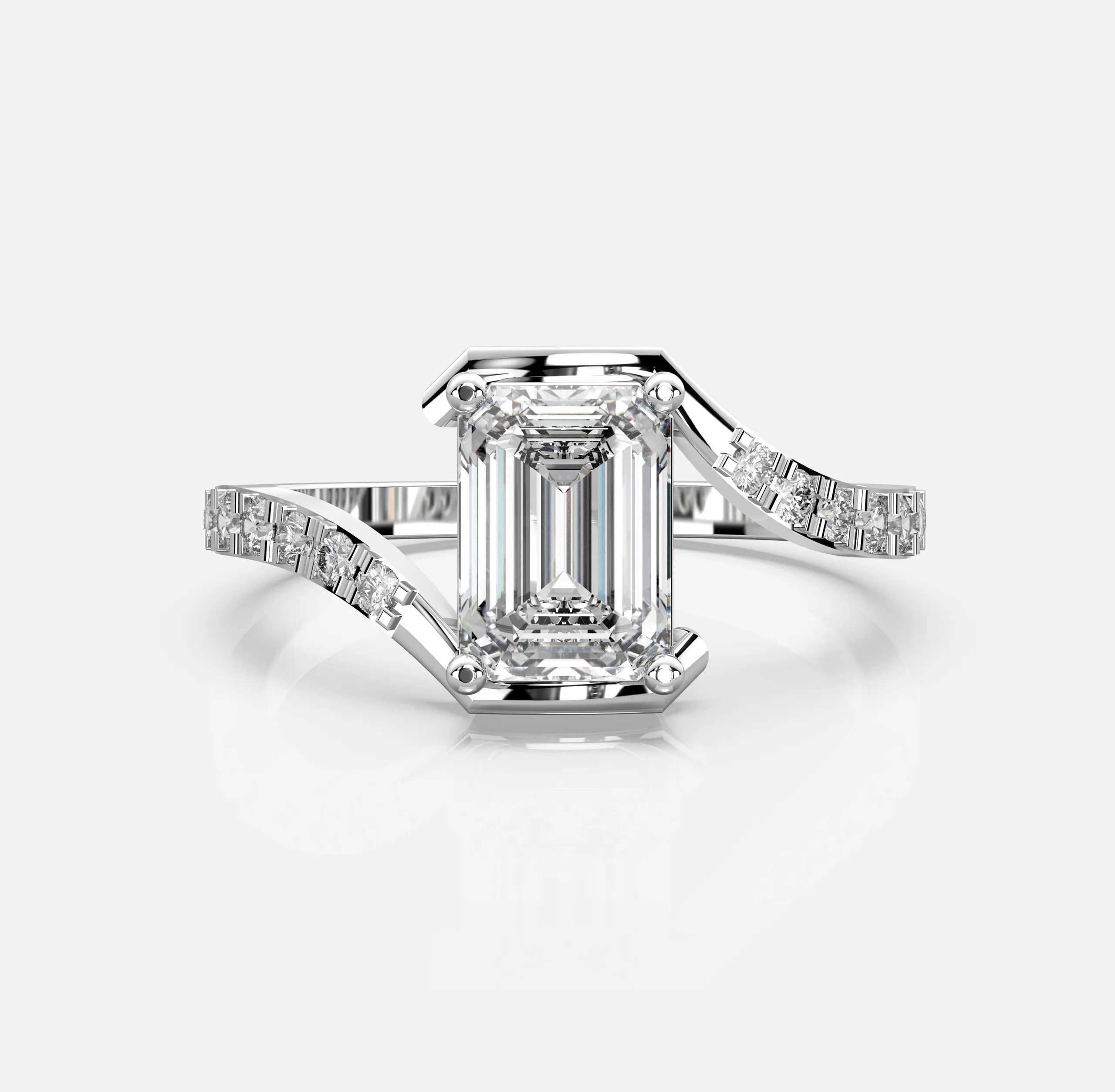 Graceful Twist Diamond Ring