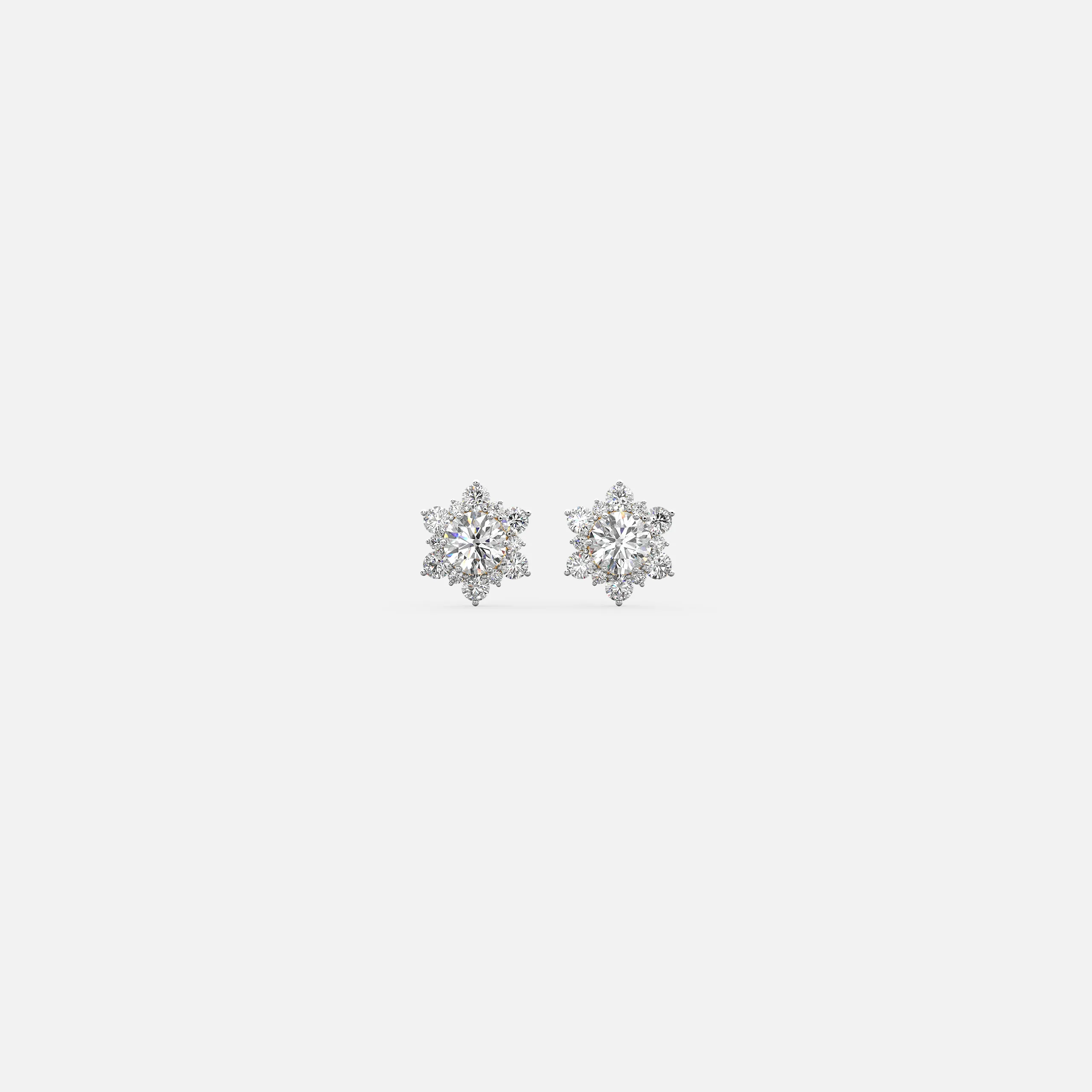 Bloom Diamond Stud Earrings