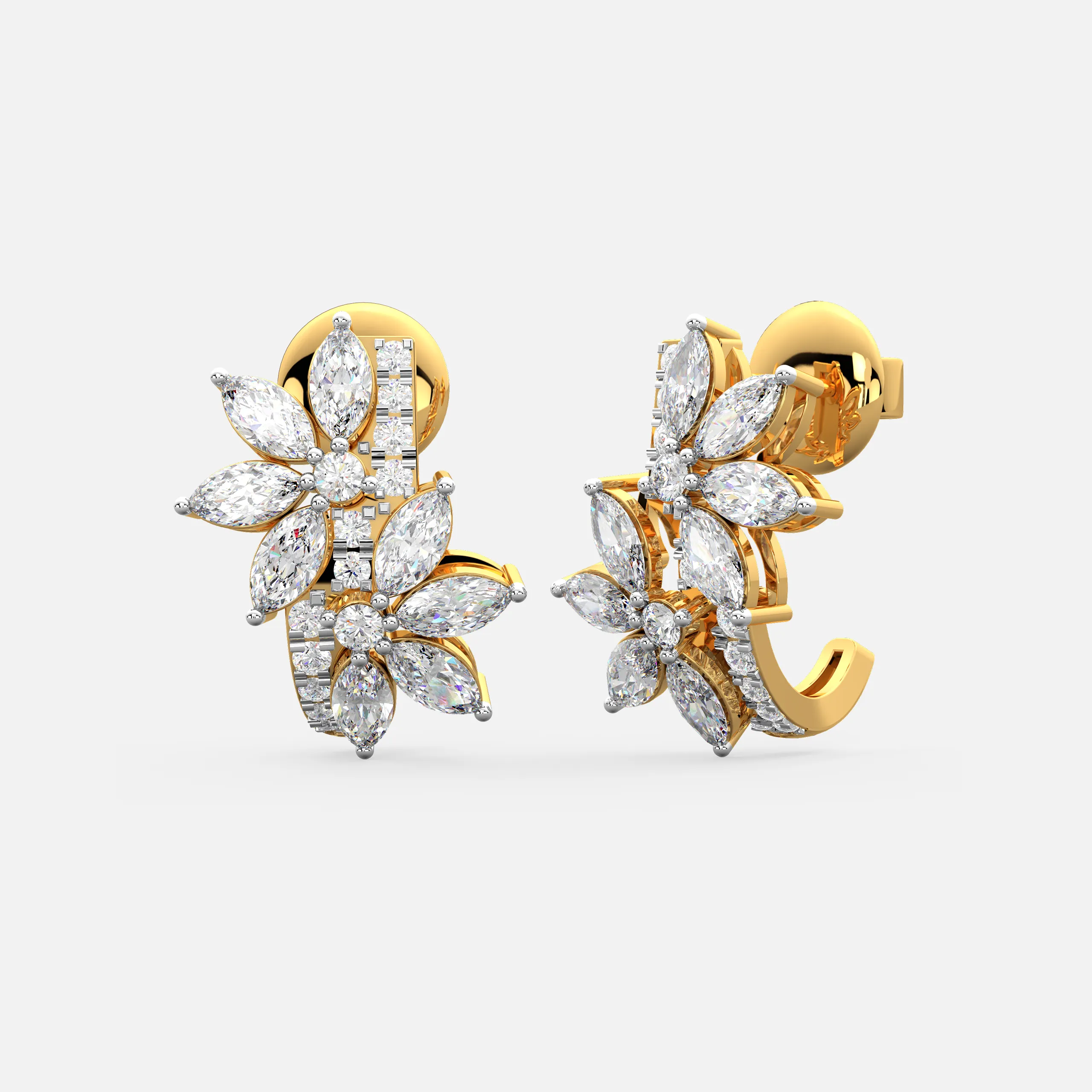 Sunburst Floral Earrings