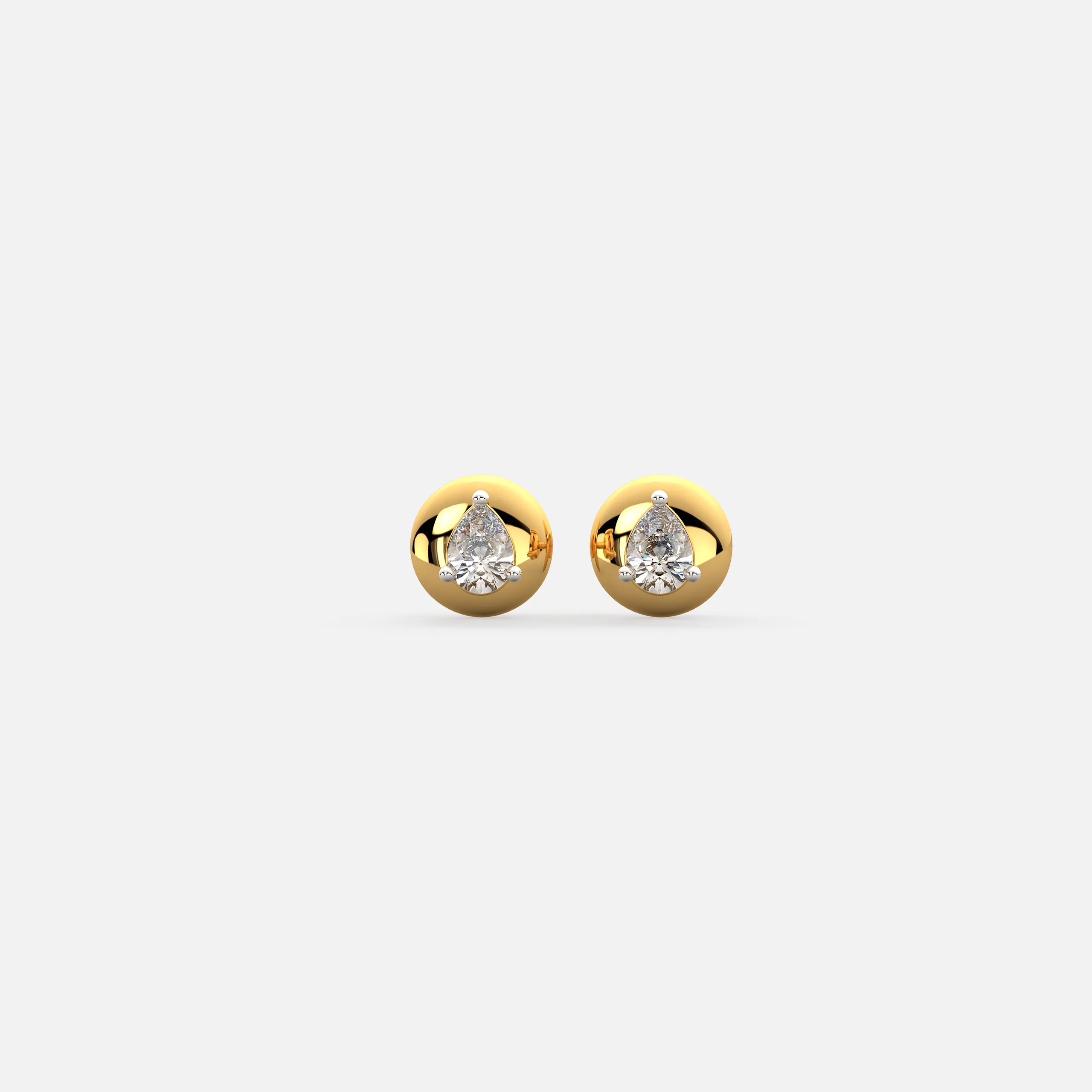 Pear Dew Diamond Earrings