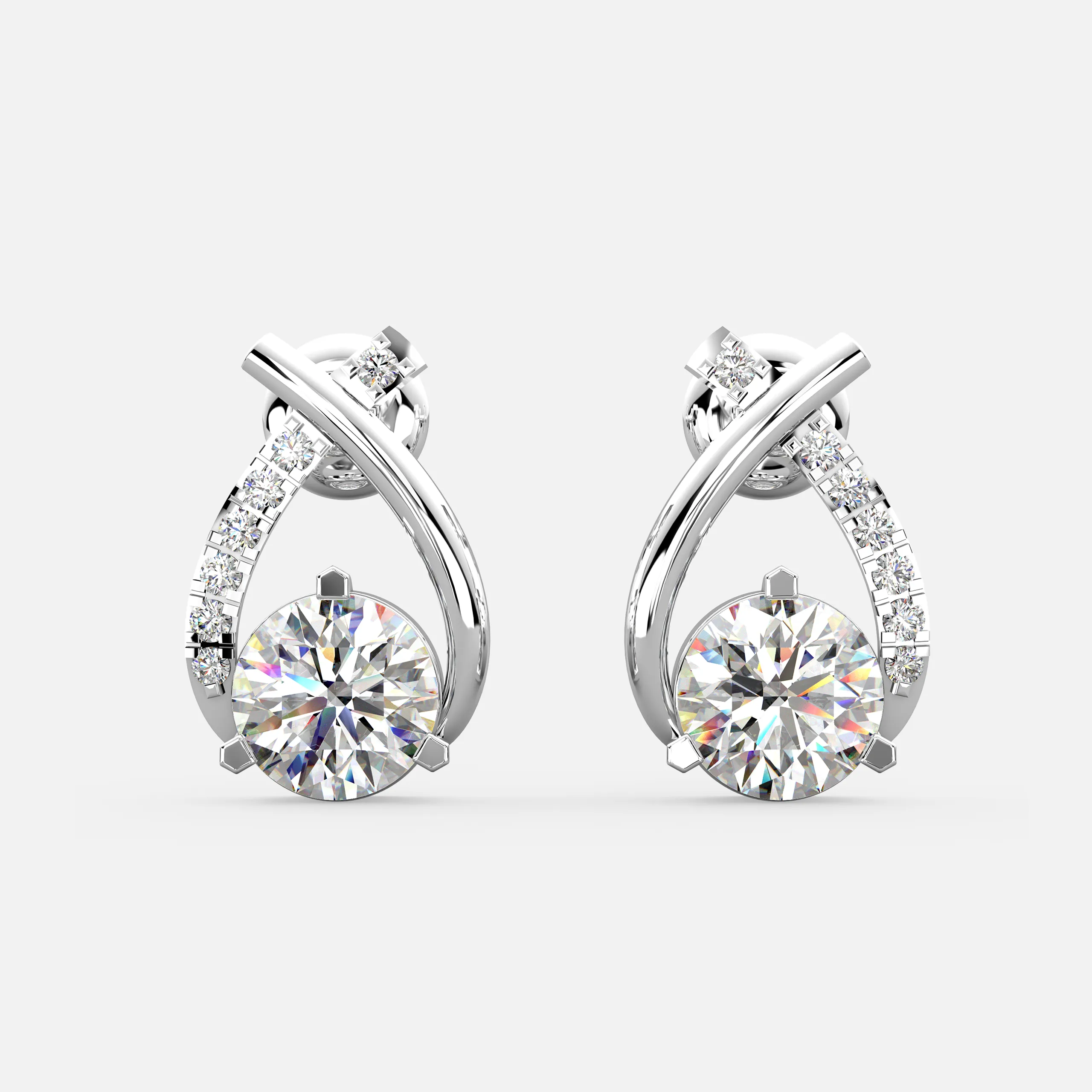 Classic Teardrop Diamond Earrings