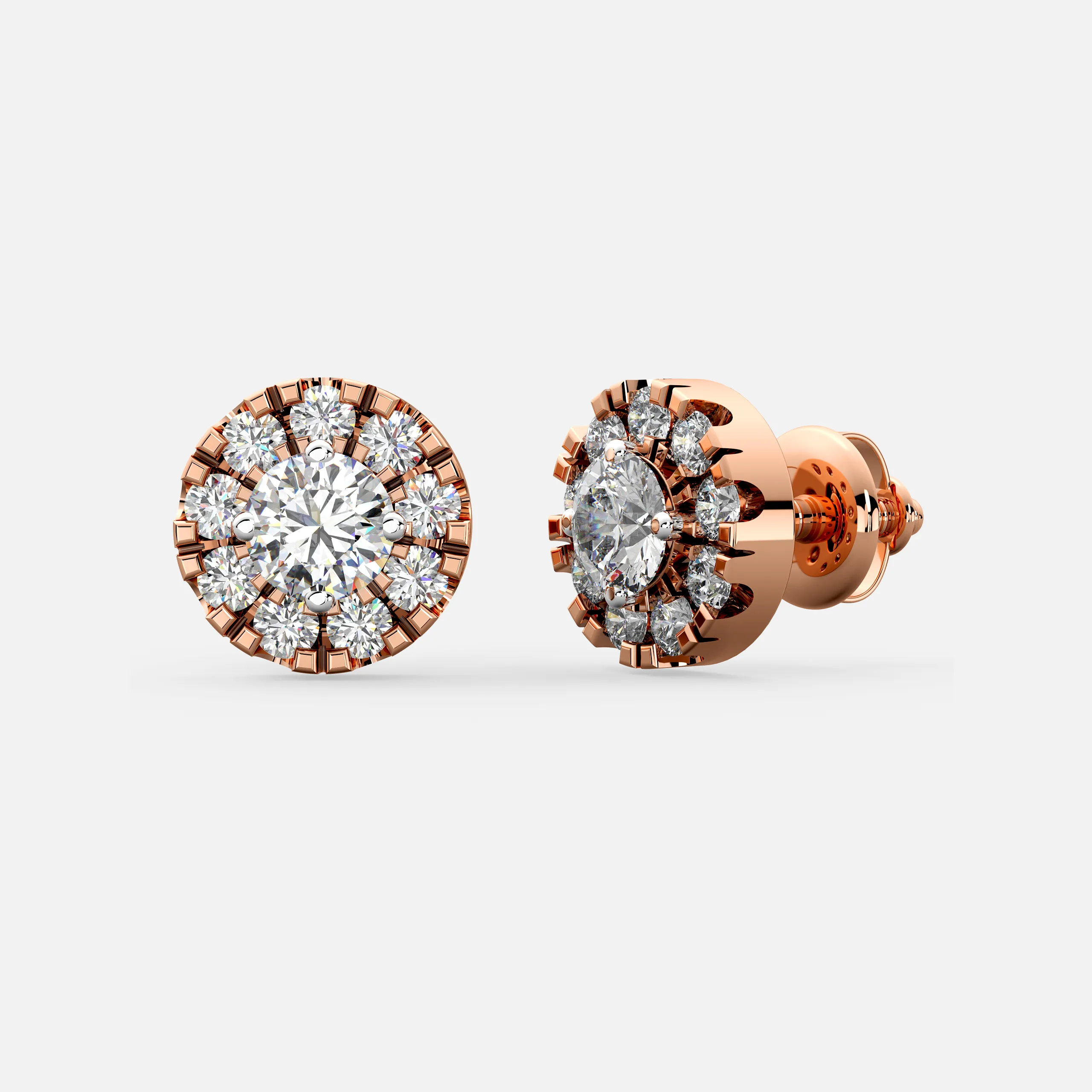 Eternal Halo Diamond Studs