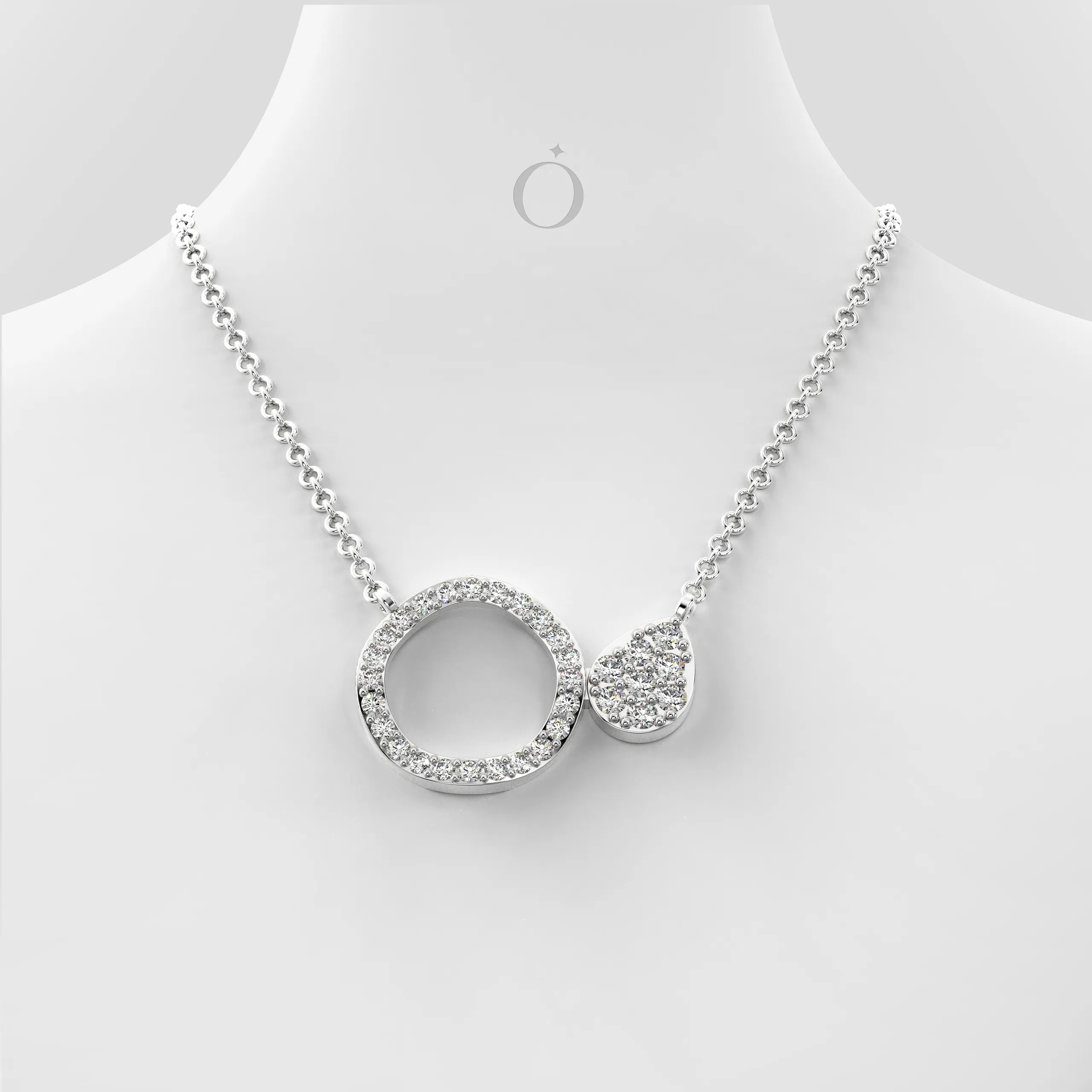 Lunéa Drop Diamond Necklace
