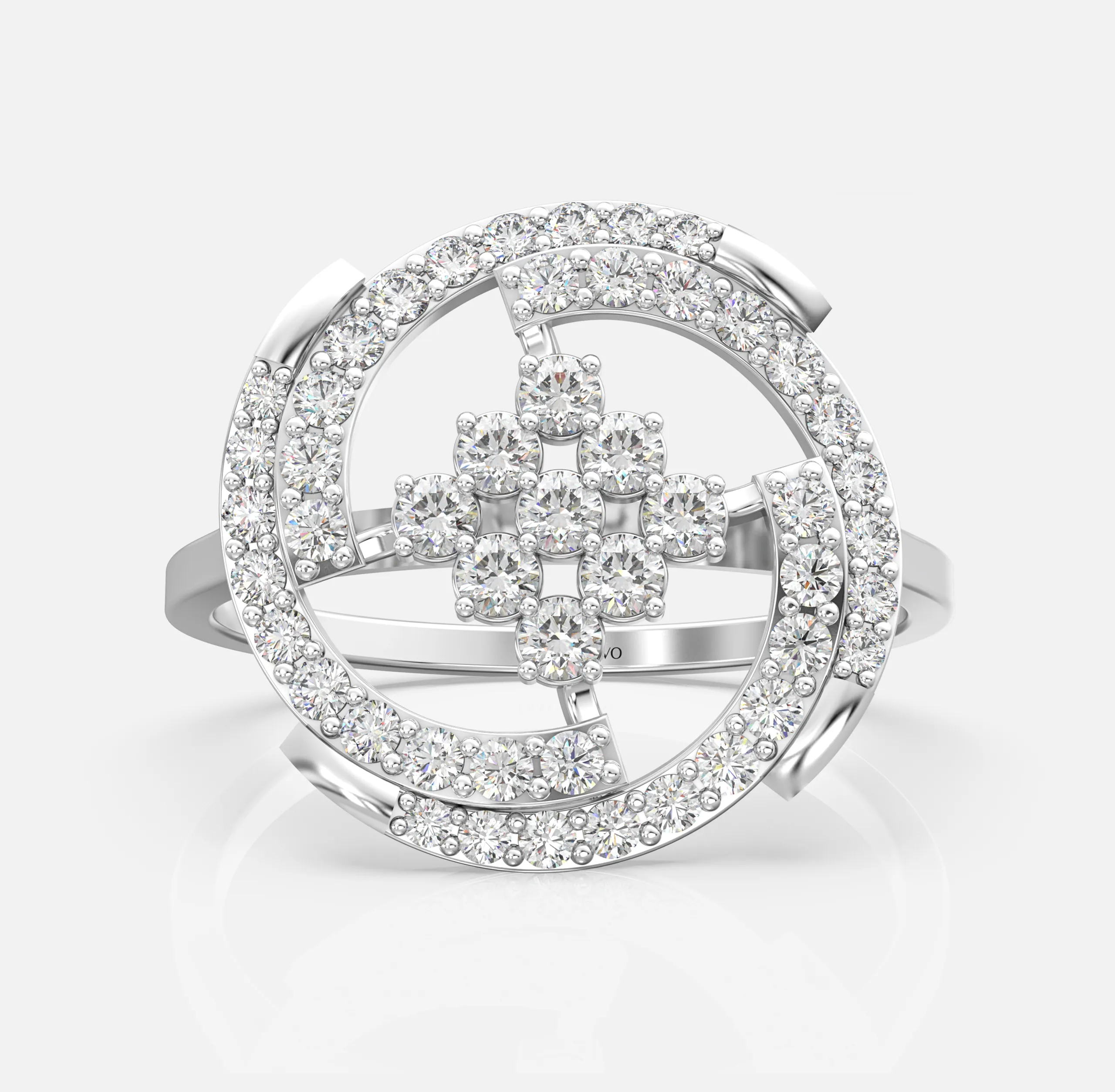 Celestial Circle Diamond Ring