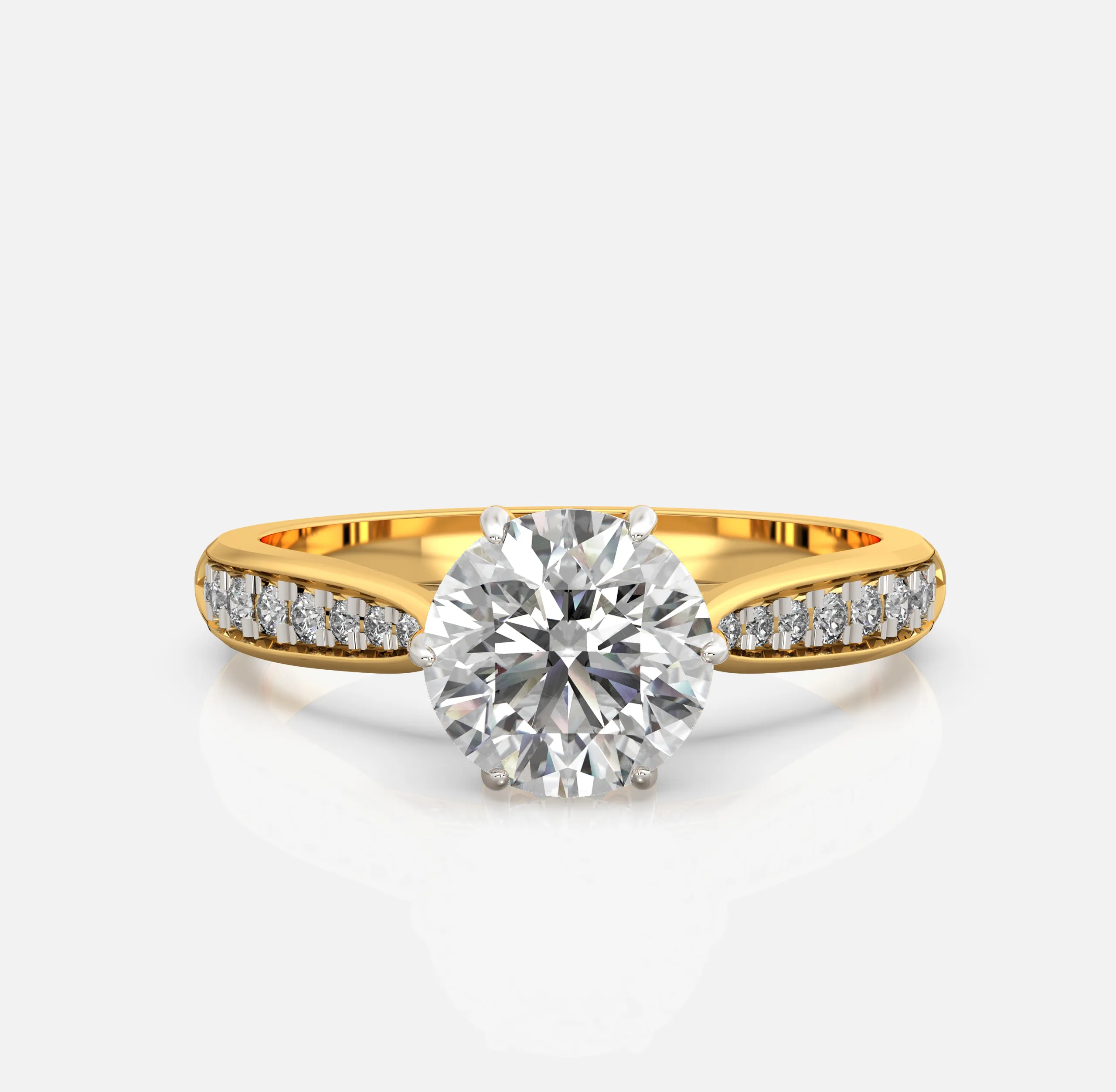 Lustro Halo Engagement Ring