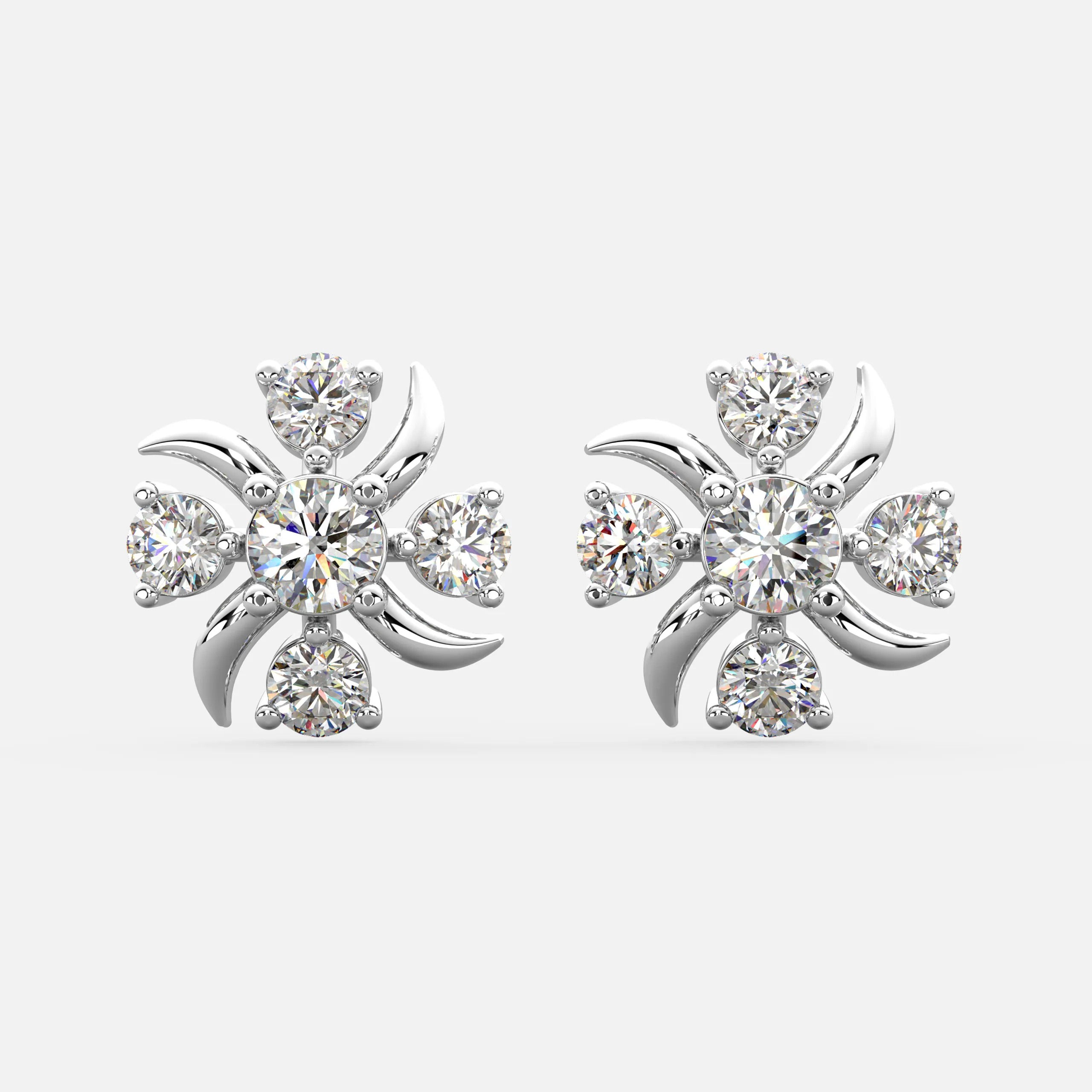 Twilight Bloom Diamond Earrings