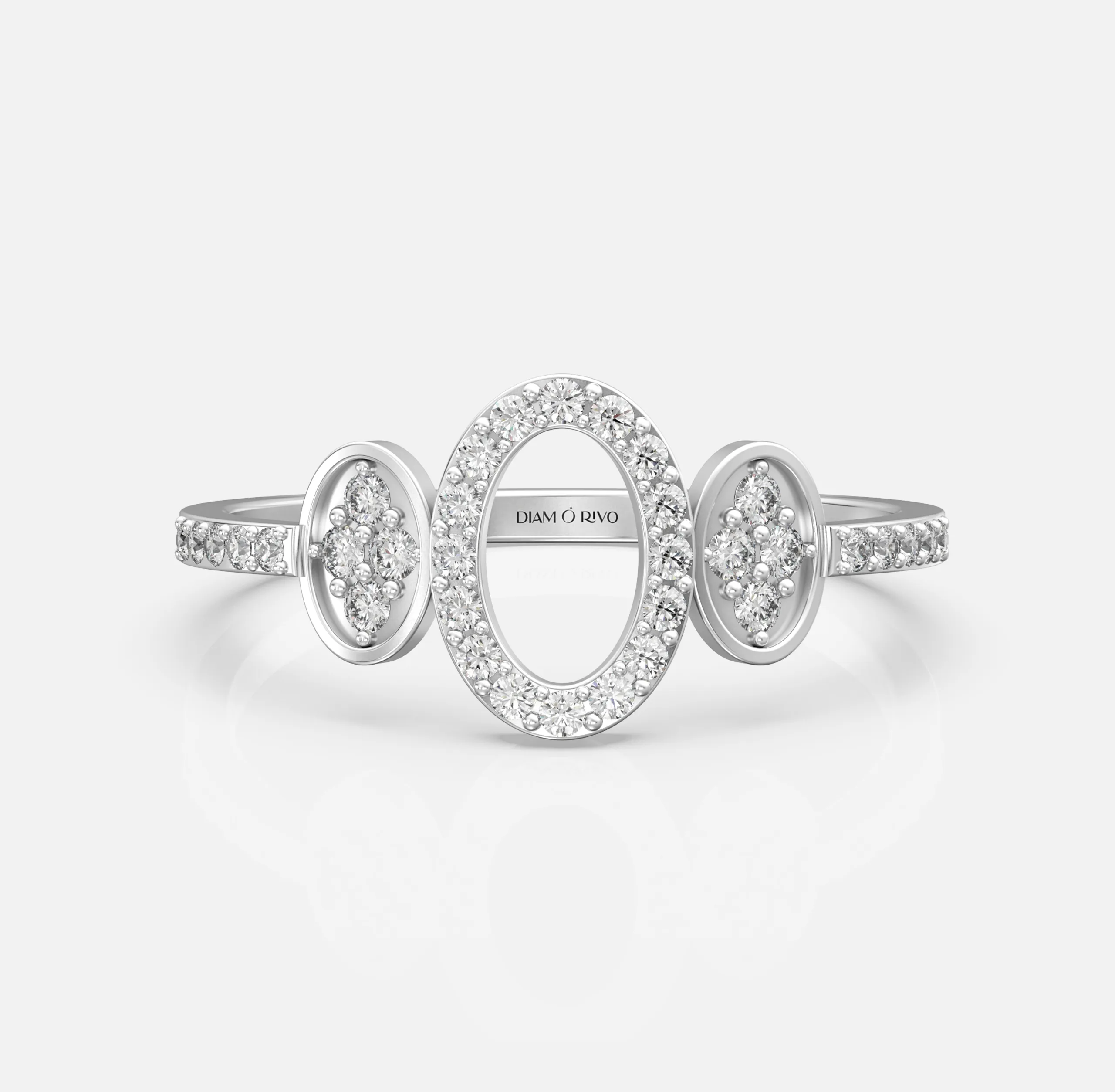 Triple Oval Diamond Ring