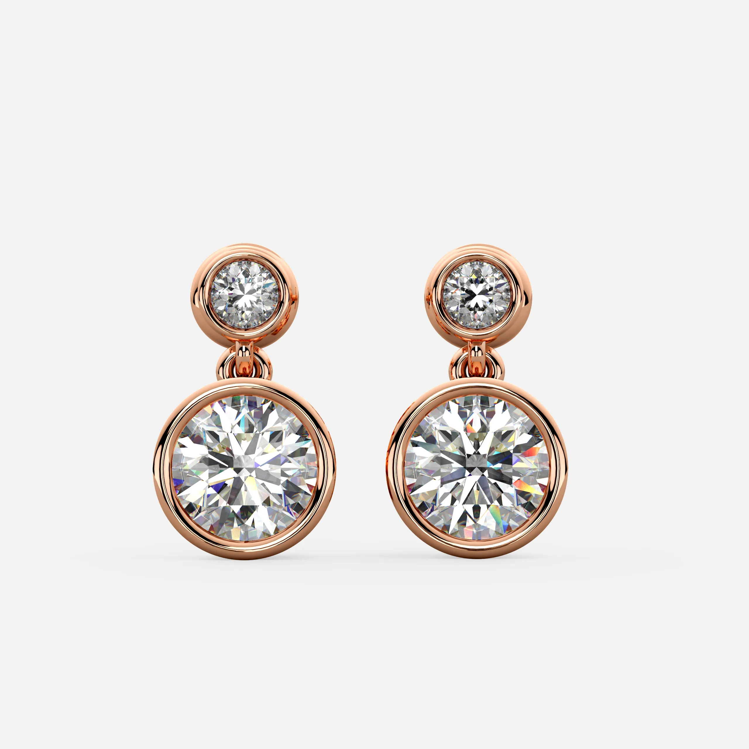 Classic Halo Diamond Earrings