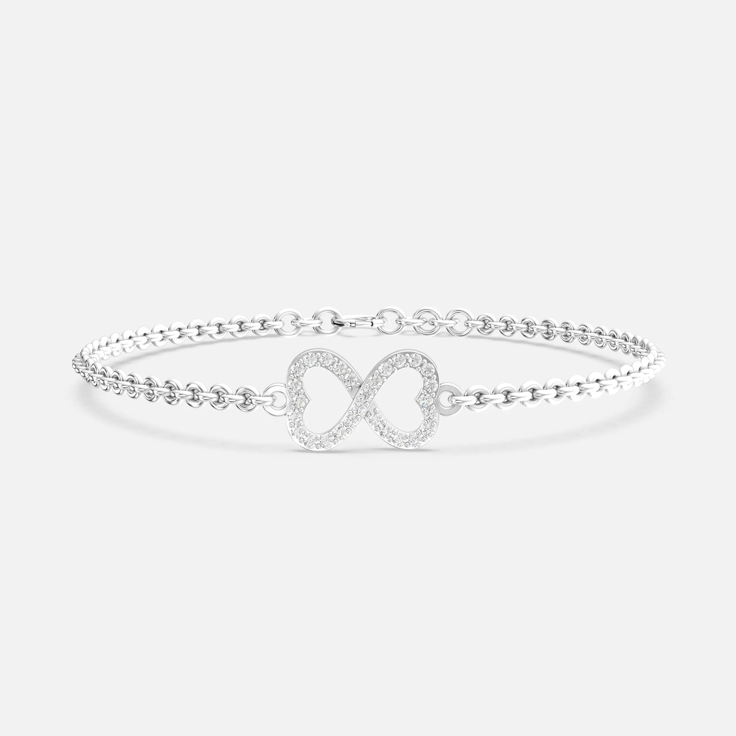 Infinity Twin Diamond Bracelet