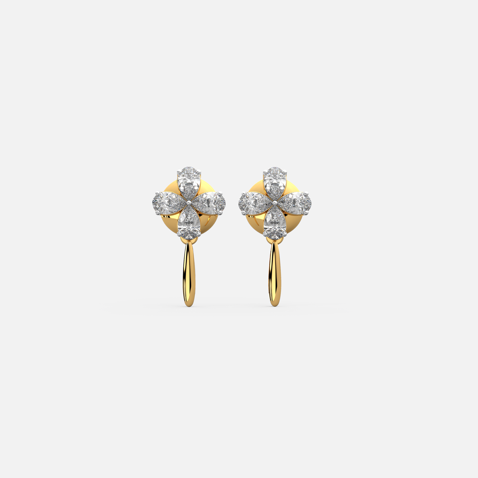 Petal Drift Diamond Earrings