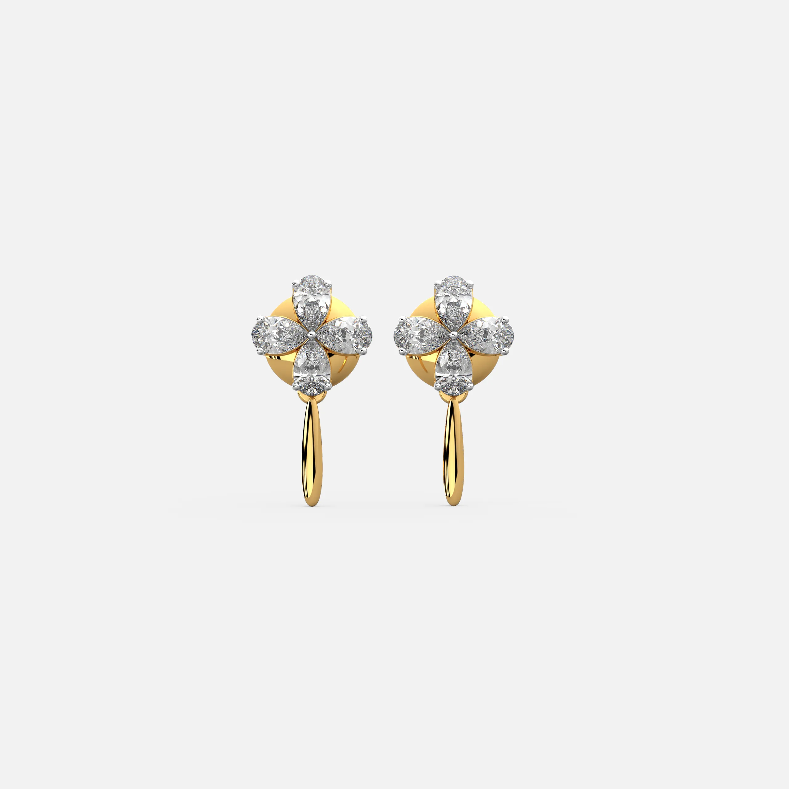 Petal Drift Diamond Earrings