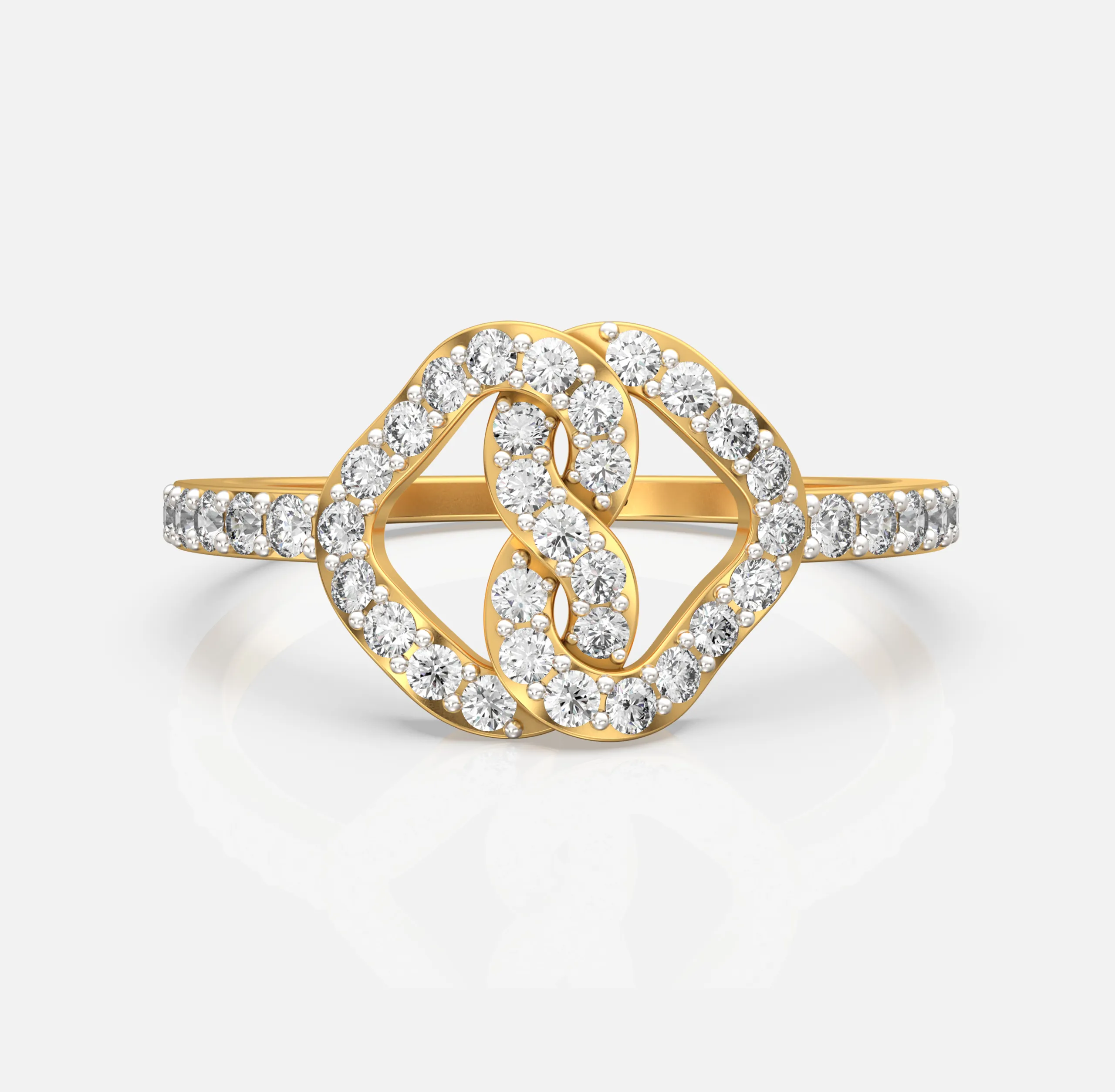 Diamond Infinity Frame Ring