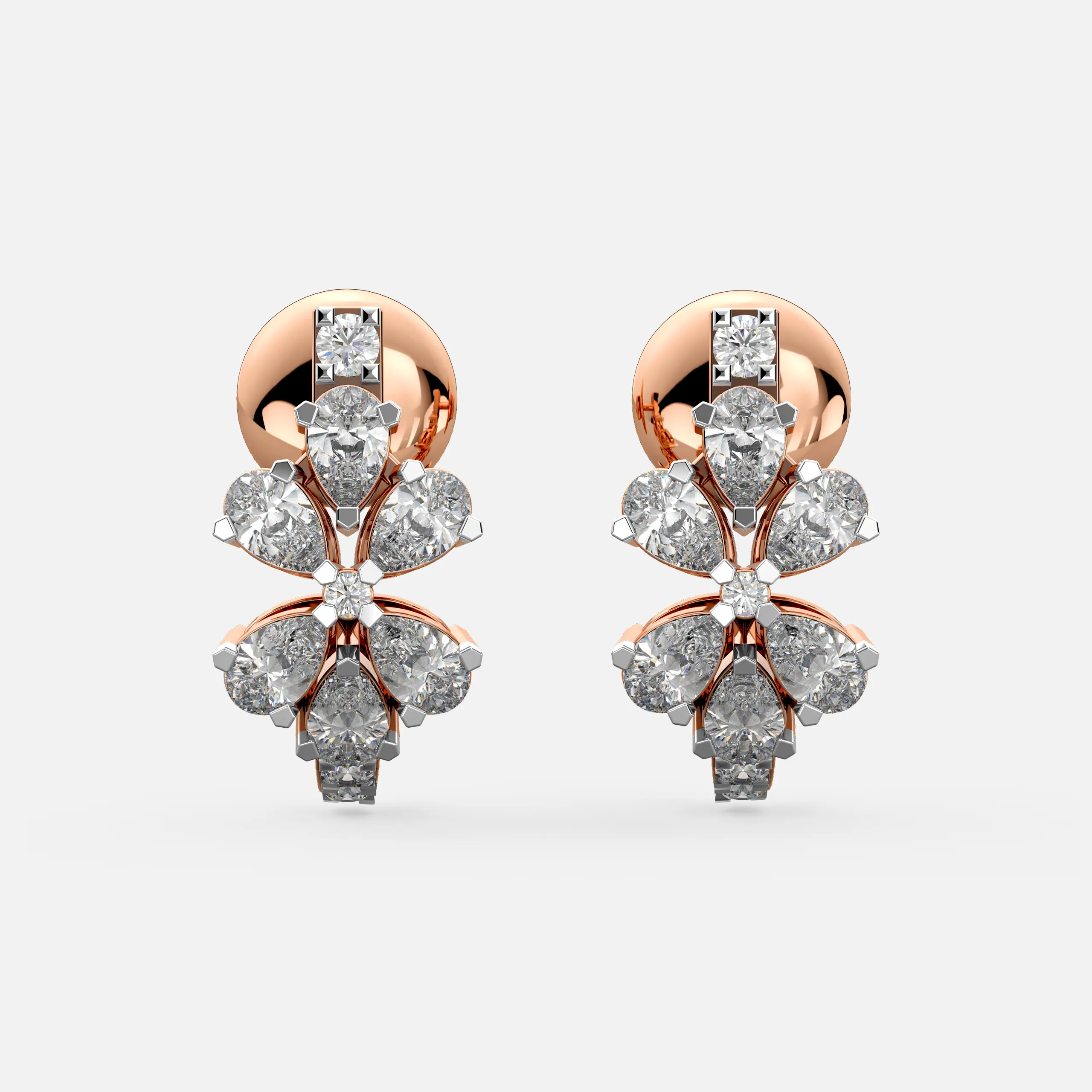 Timeless Floral Diamond Earrings