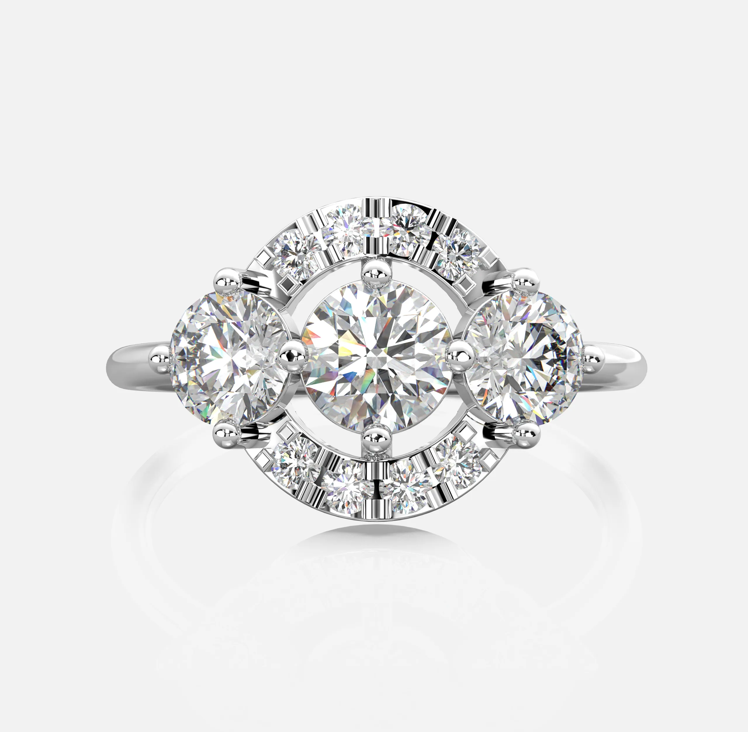 Halo Embrace Diamond Ring