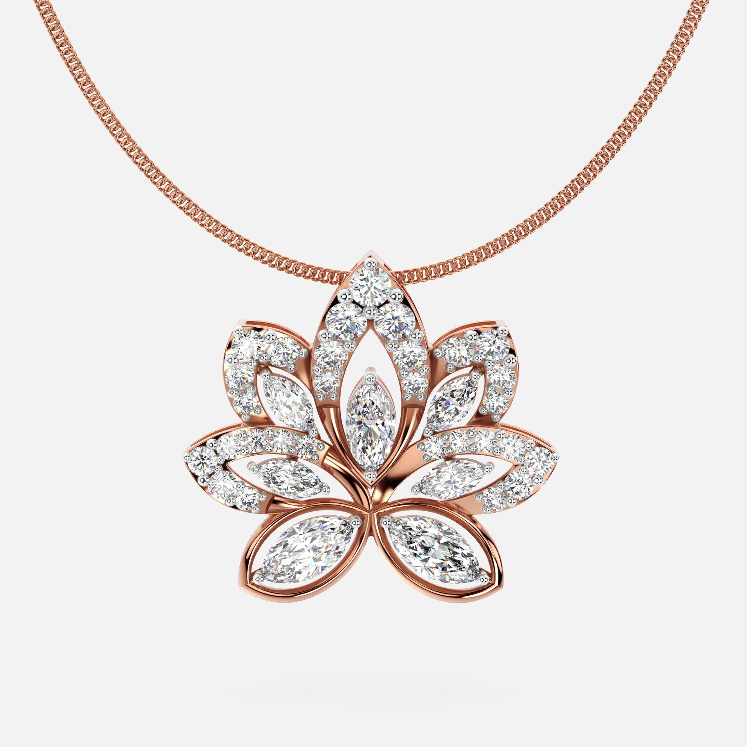 The Diamond Lotus Pendant