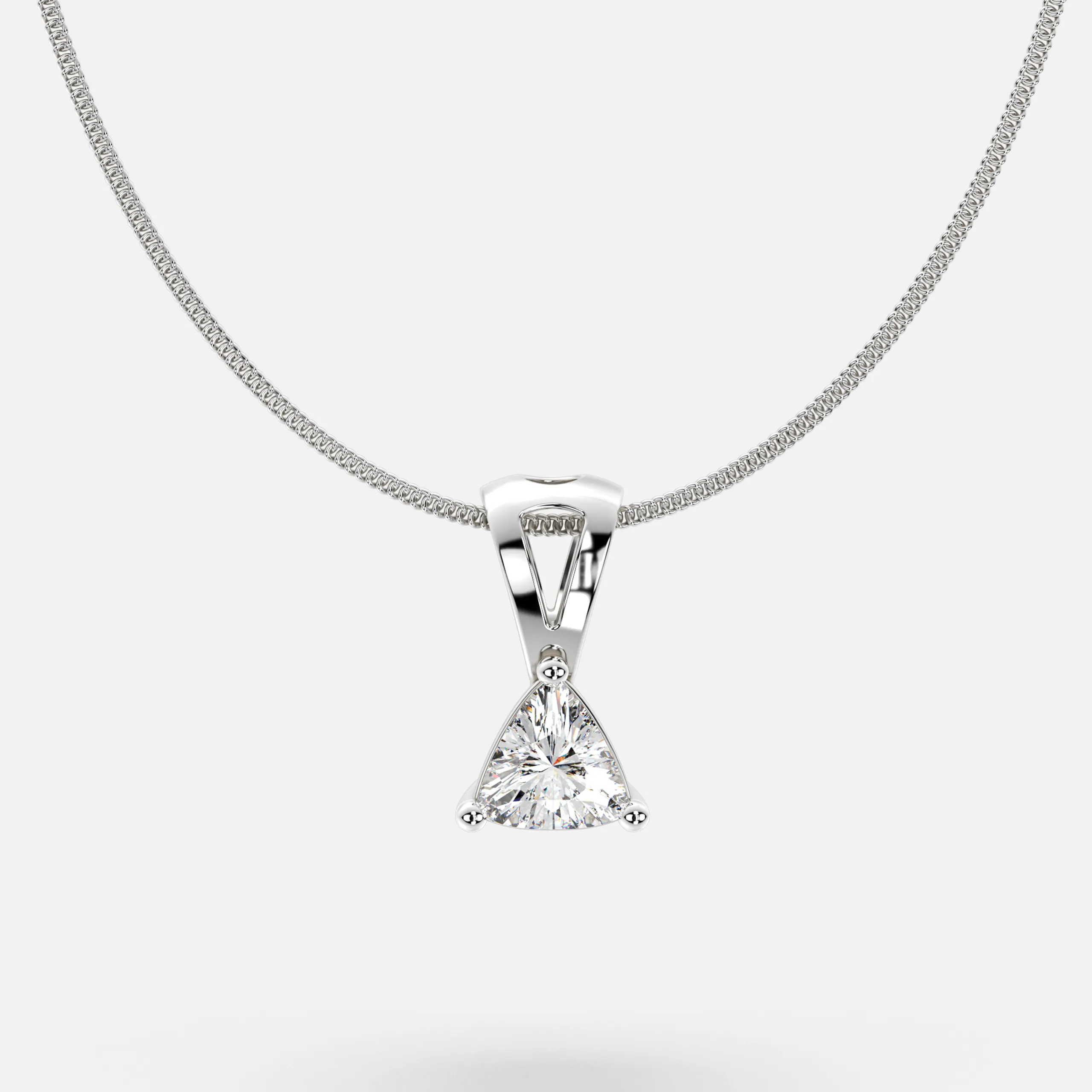 Trillion Bloom Diamond Pendant