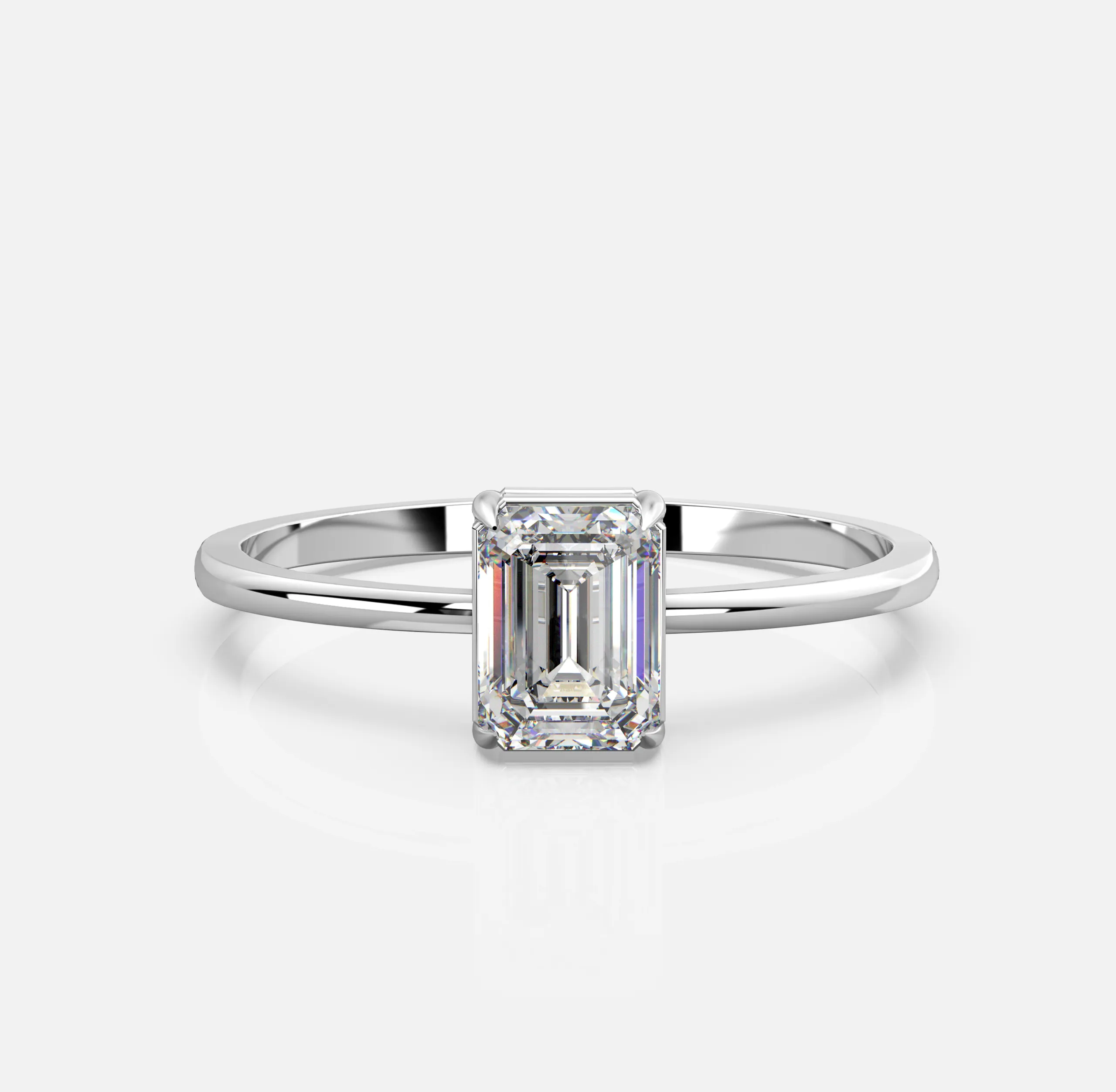 Luxe Emerald Solitaire Ring