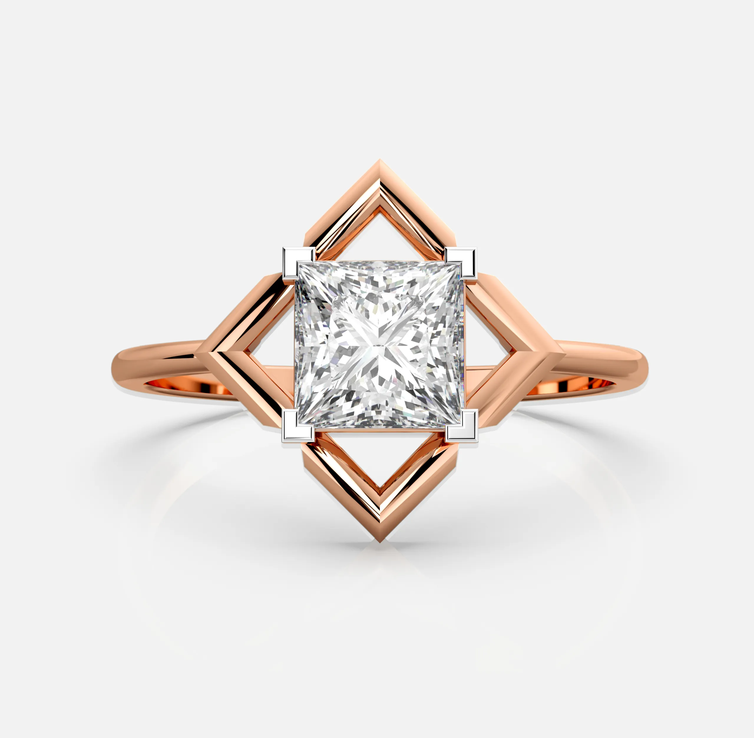Radiant Prism Diamond Ring