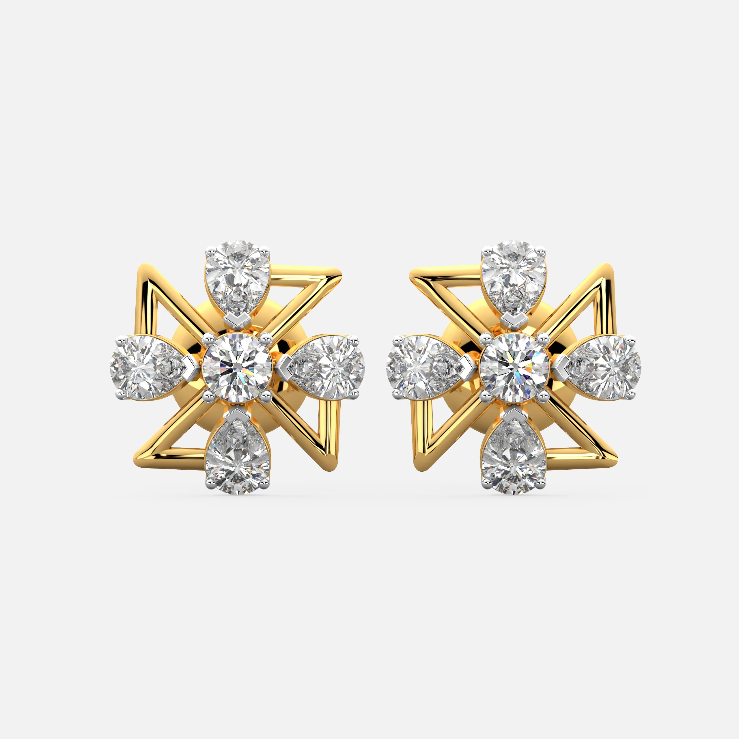 Radiant Starburst Blossom Earrings
