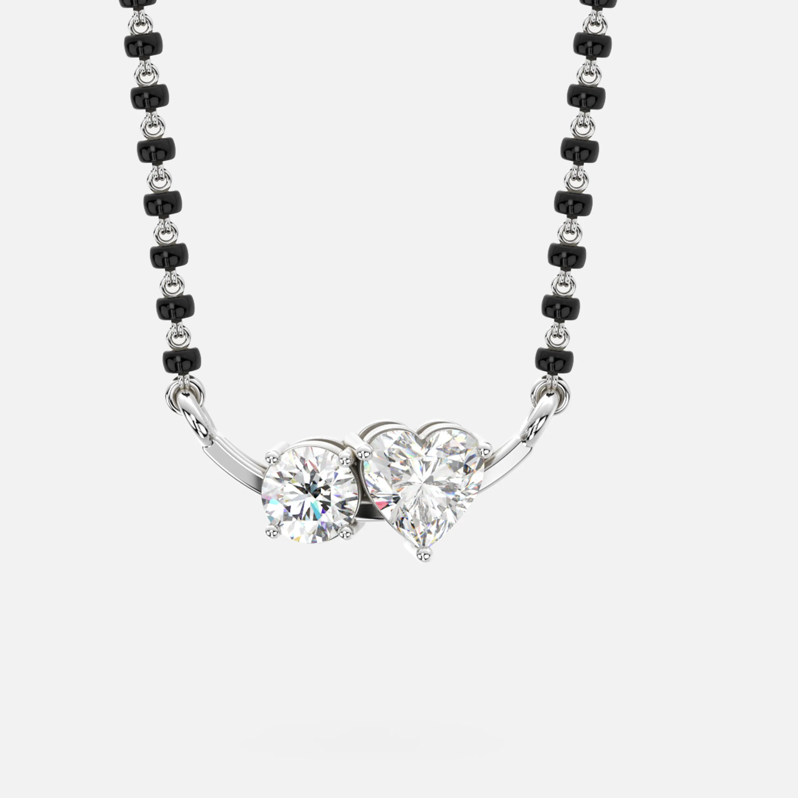 Twin Hearts Diamond Mangalsutra