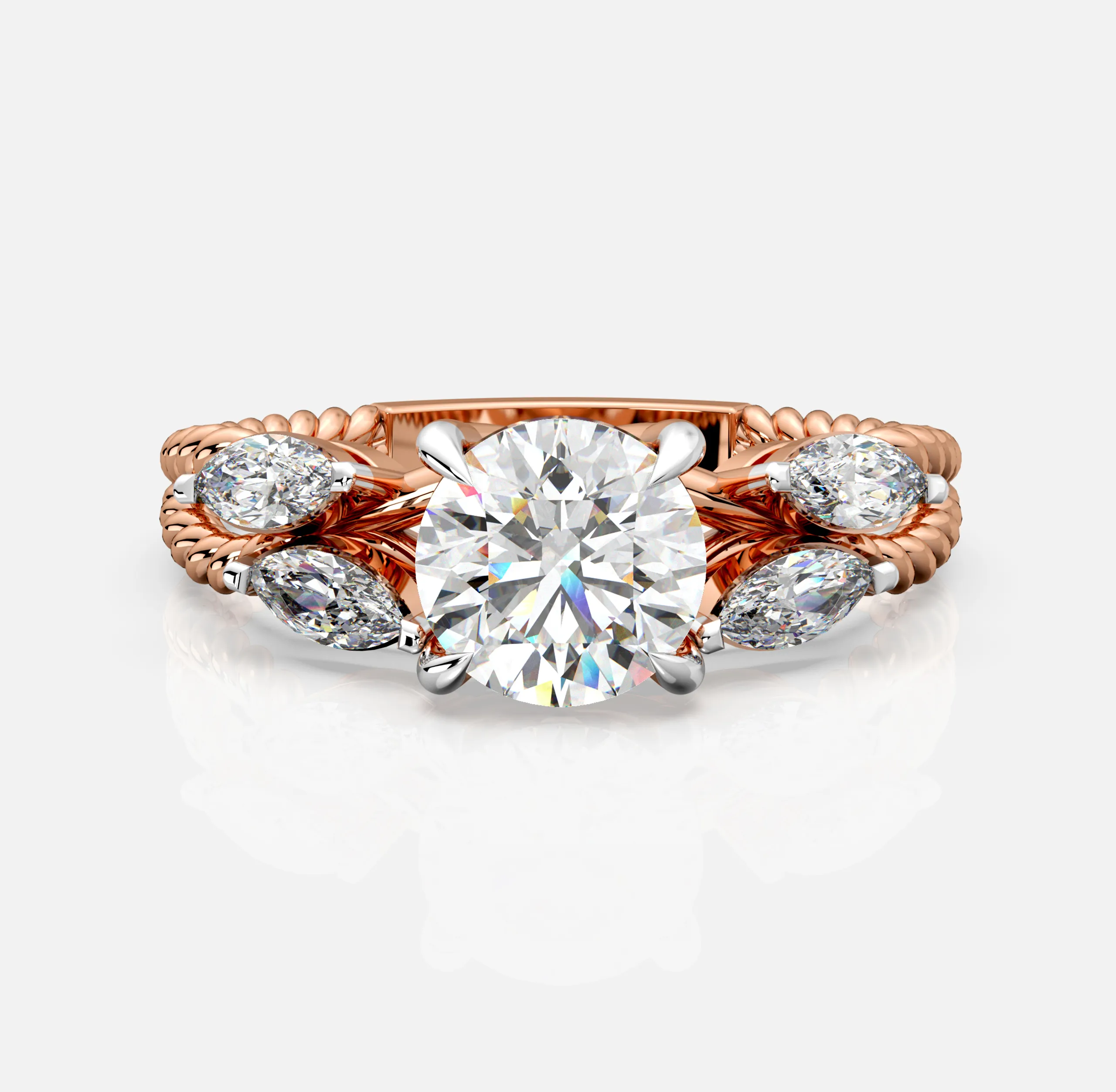 Rivara Twist Diamond Ring