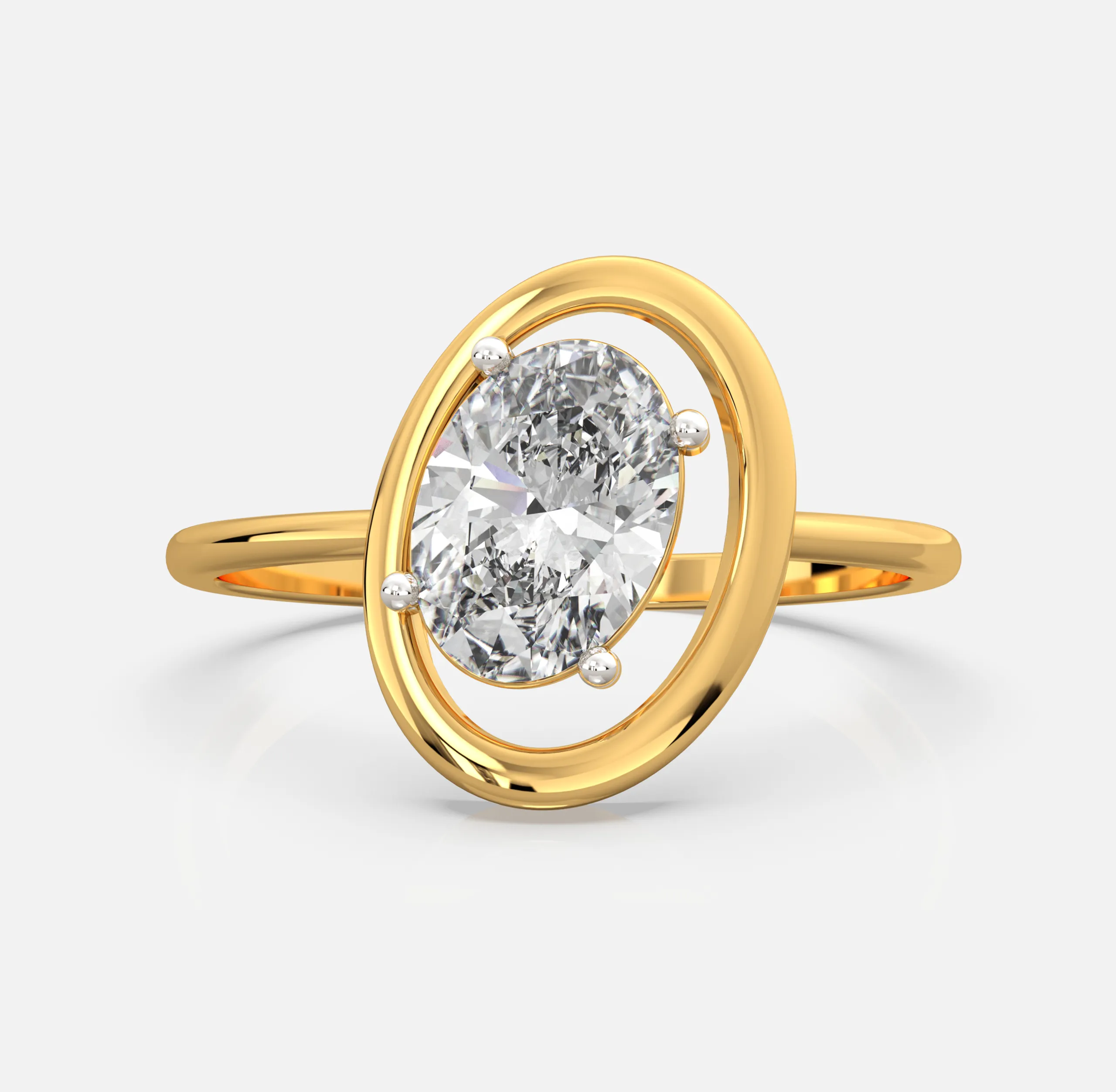 Orbit Solitaire Diamond Ring