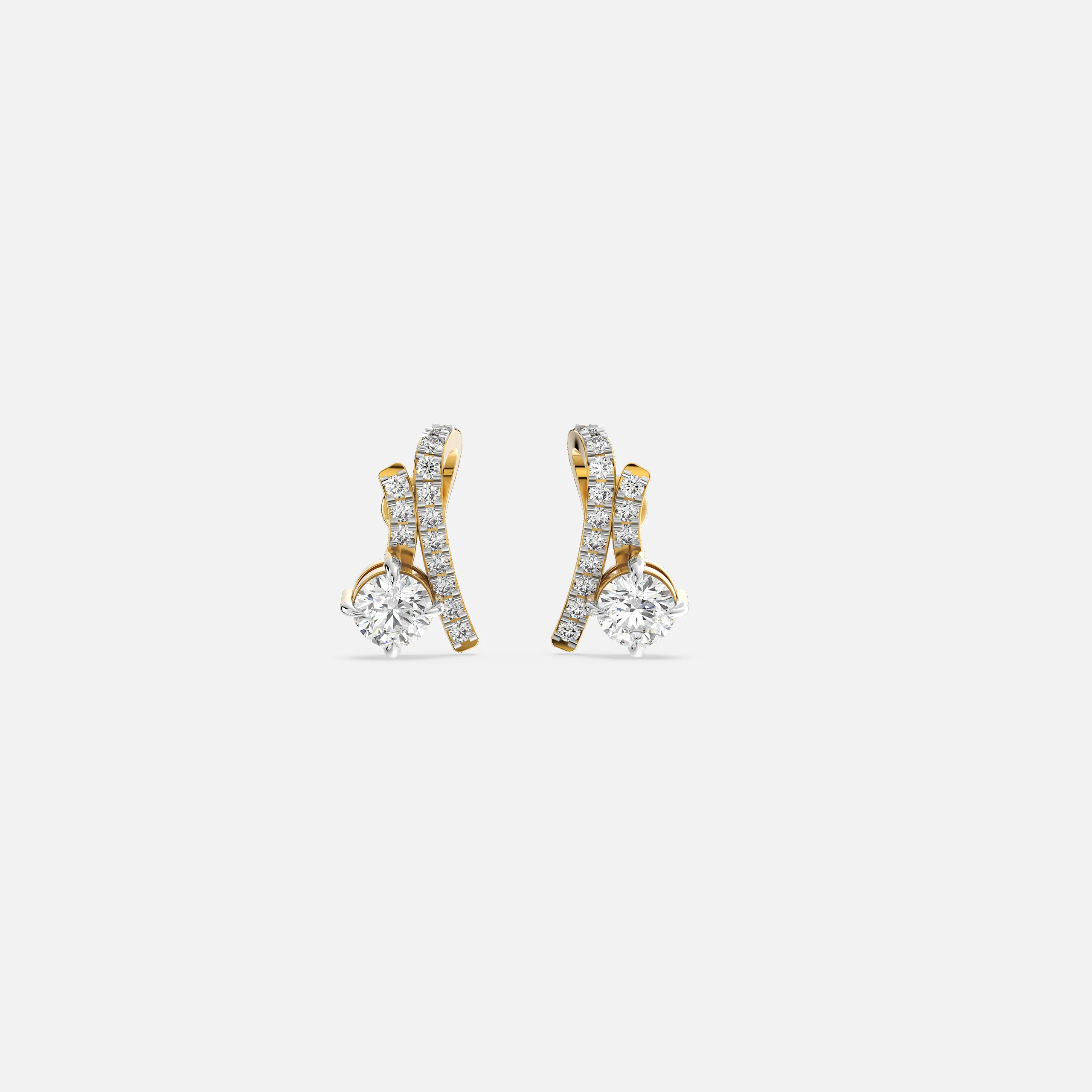 Luxury Arc Diamond Earrings