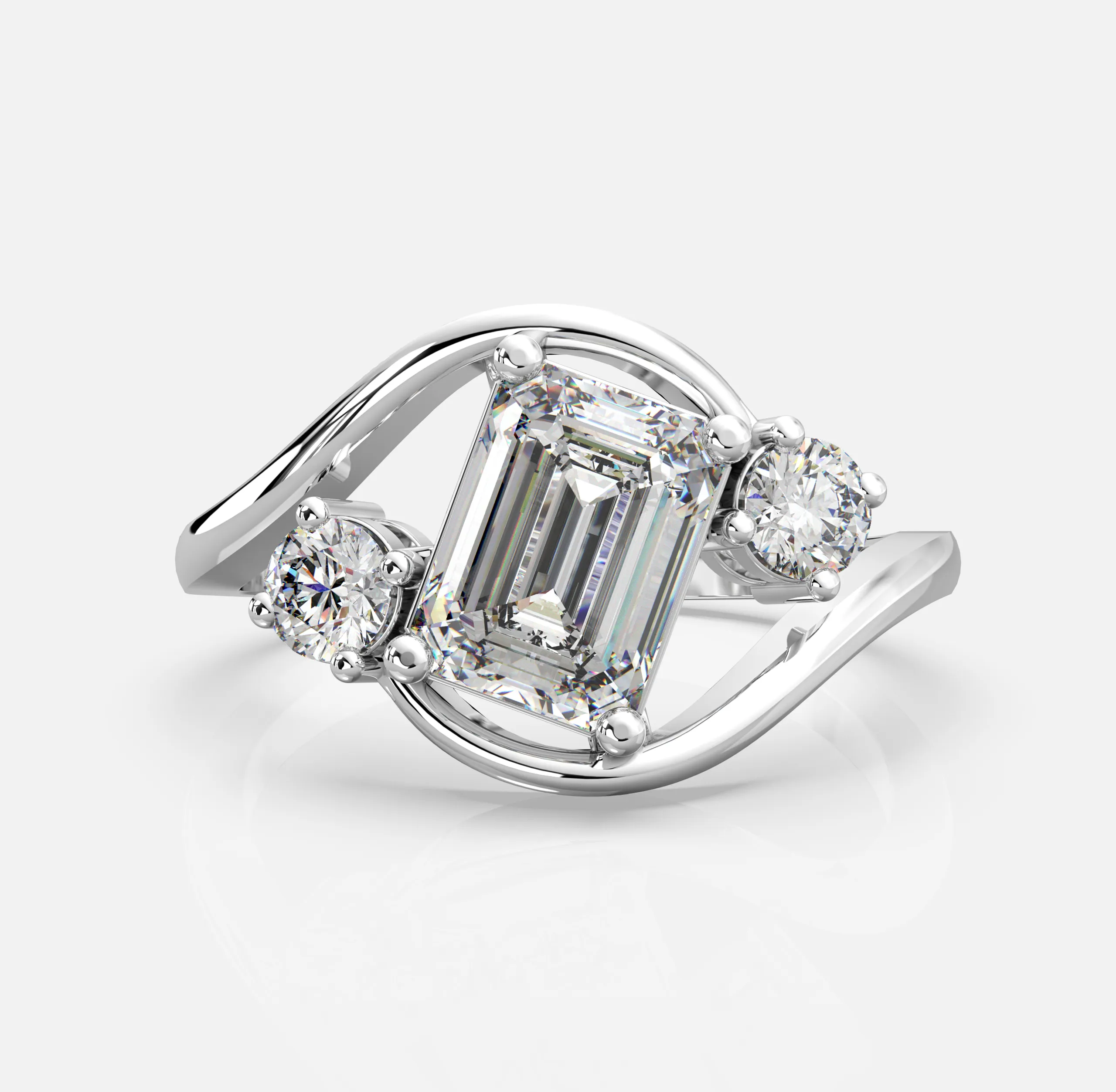Aurora Crest Diamond Ring