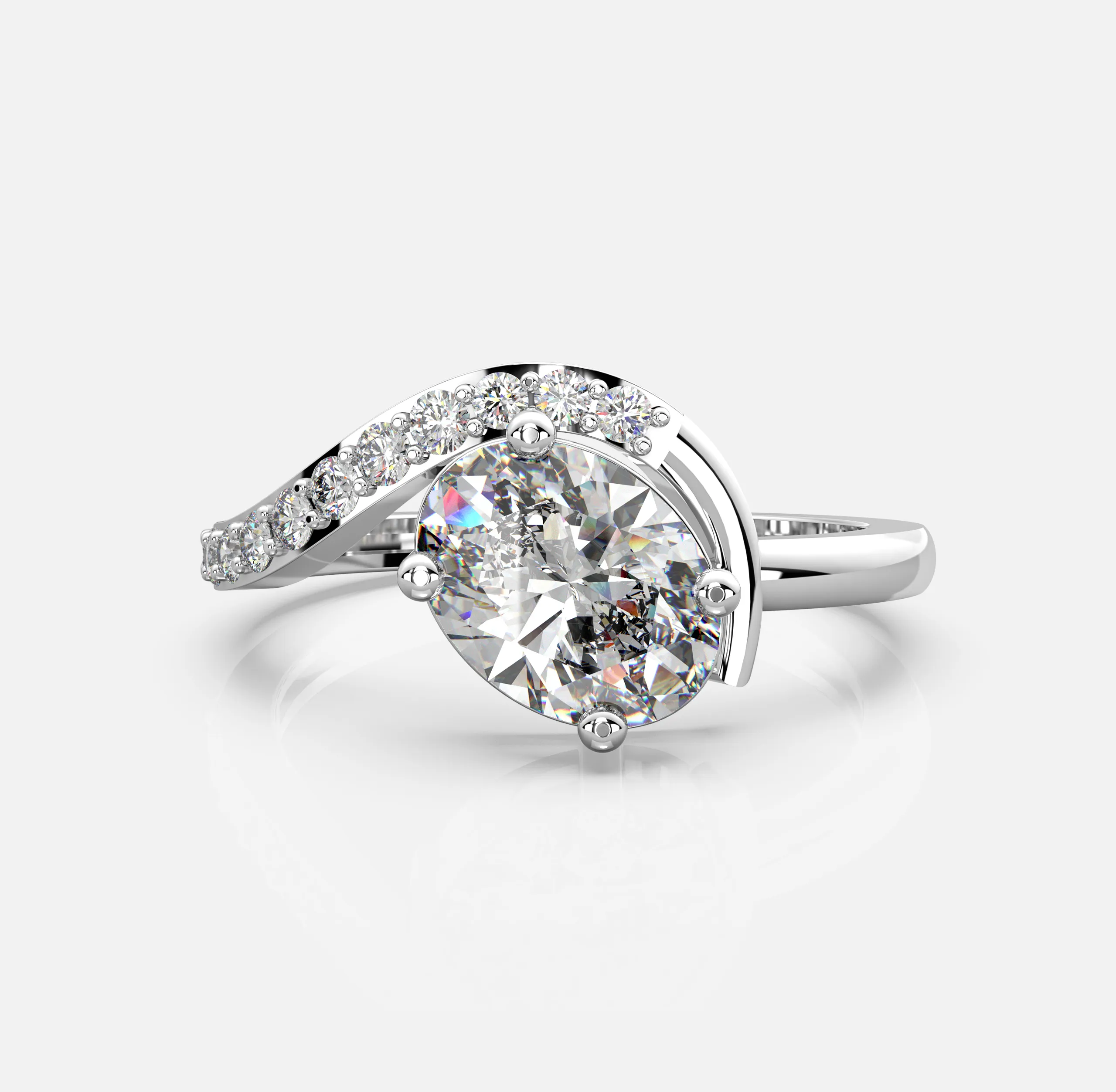 Crystal Caress Diamond Ring