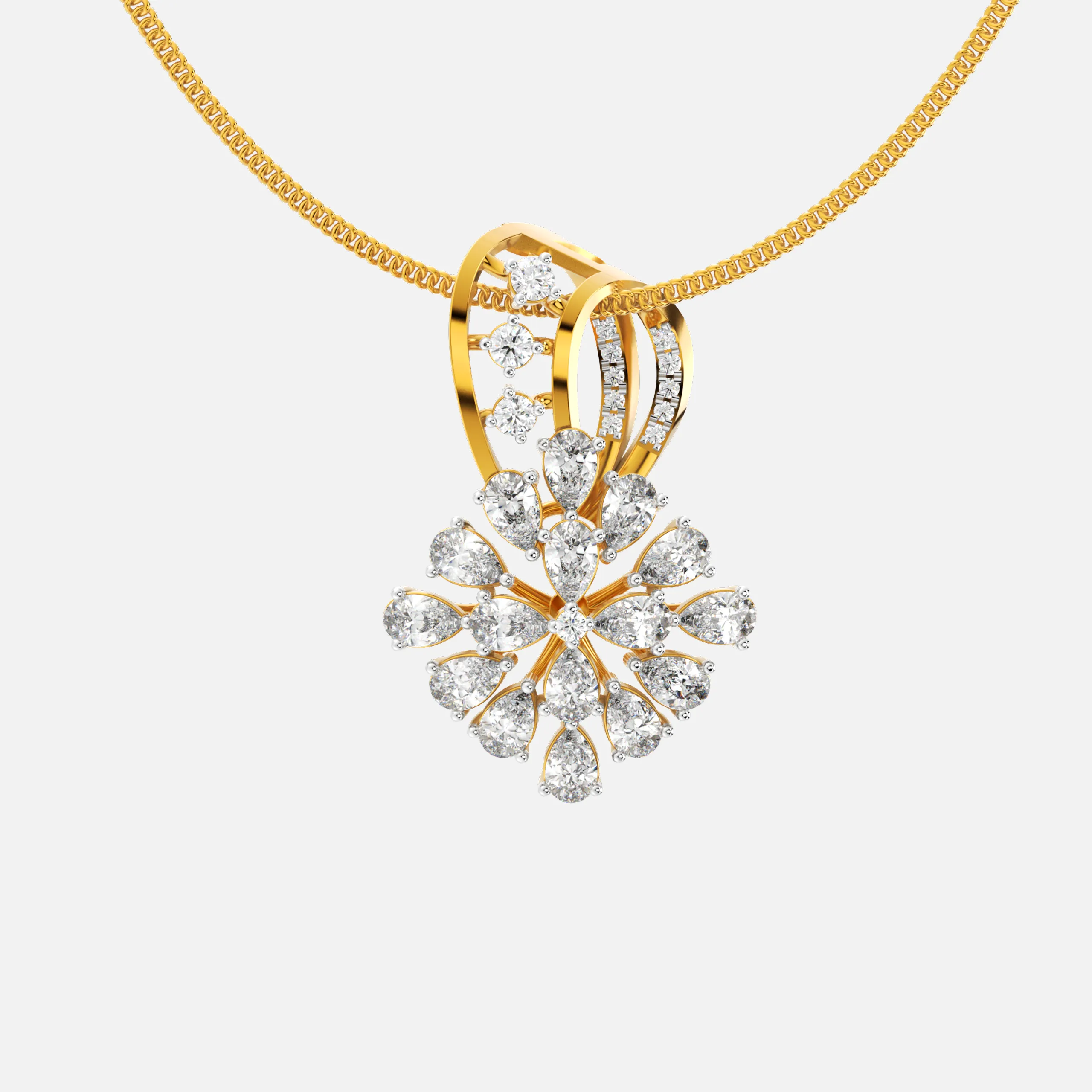 Lunara Bloom Diamond Pendant