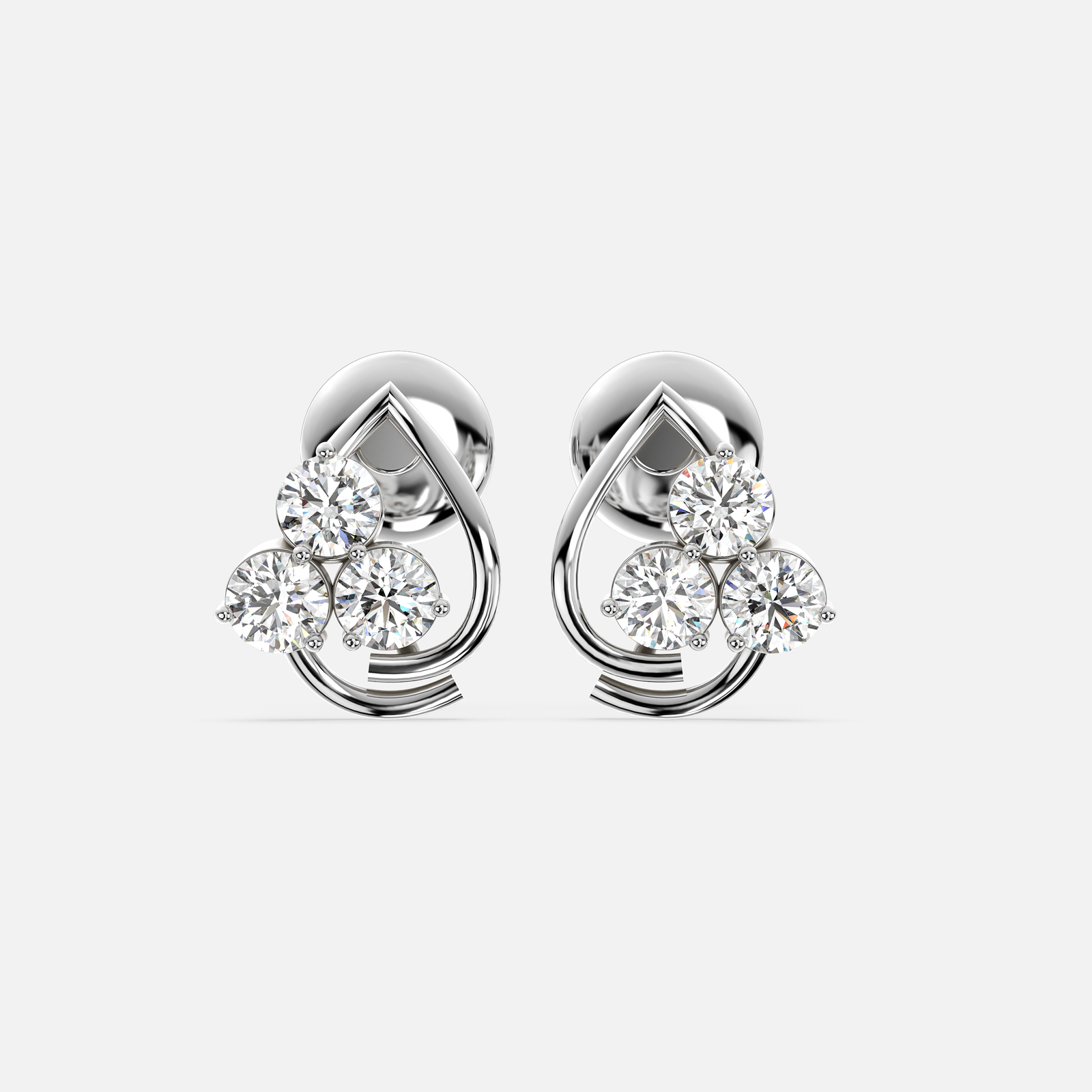 Trinity Spark Diamond Earring