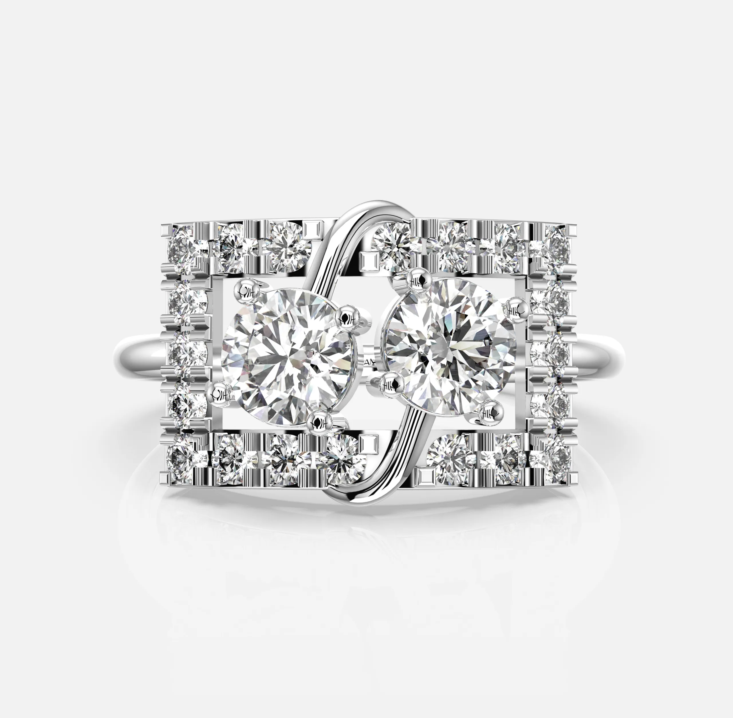DuoBrilliance Frame Diamond Ring