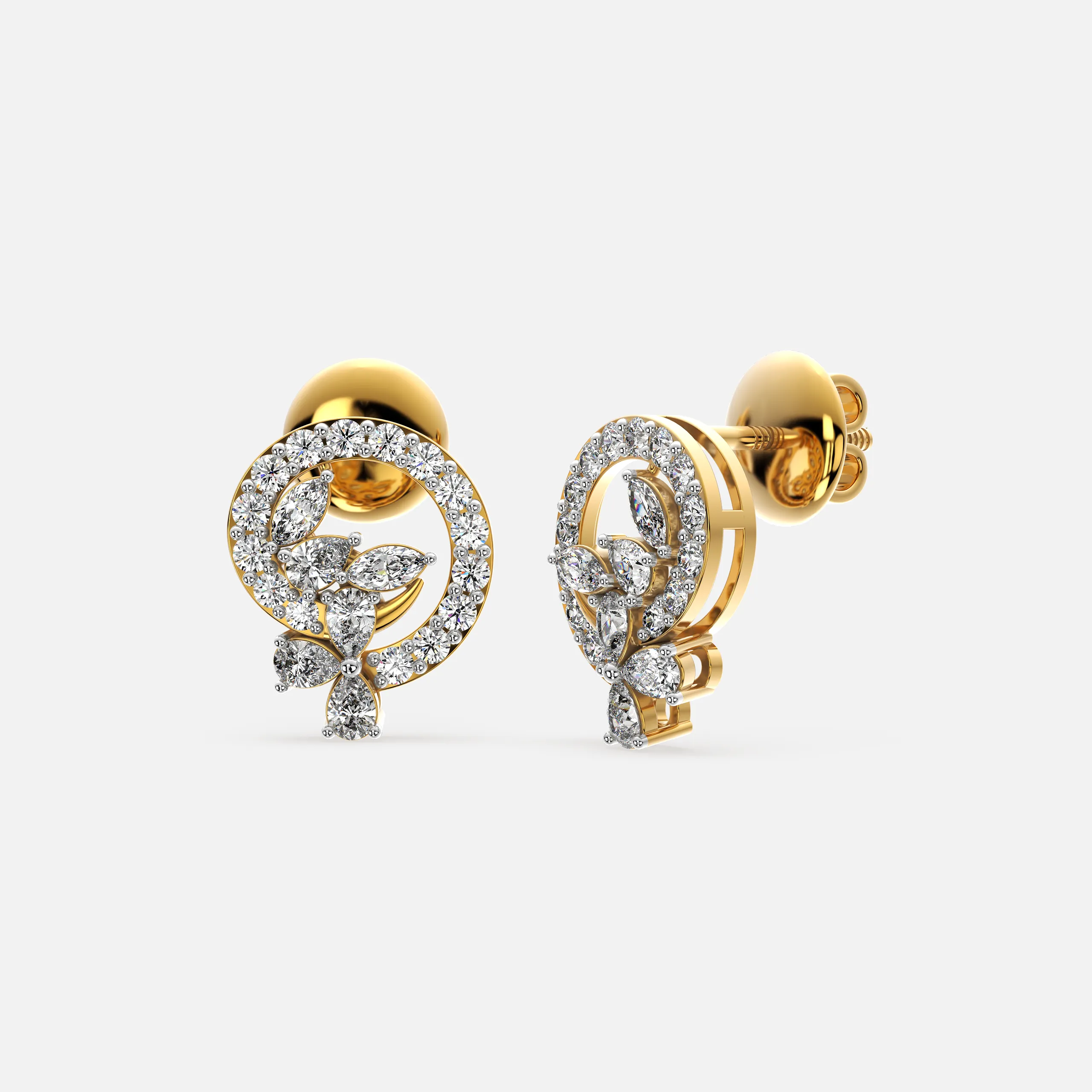 Celestia Bloom Diamond Earrings