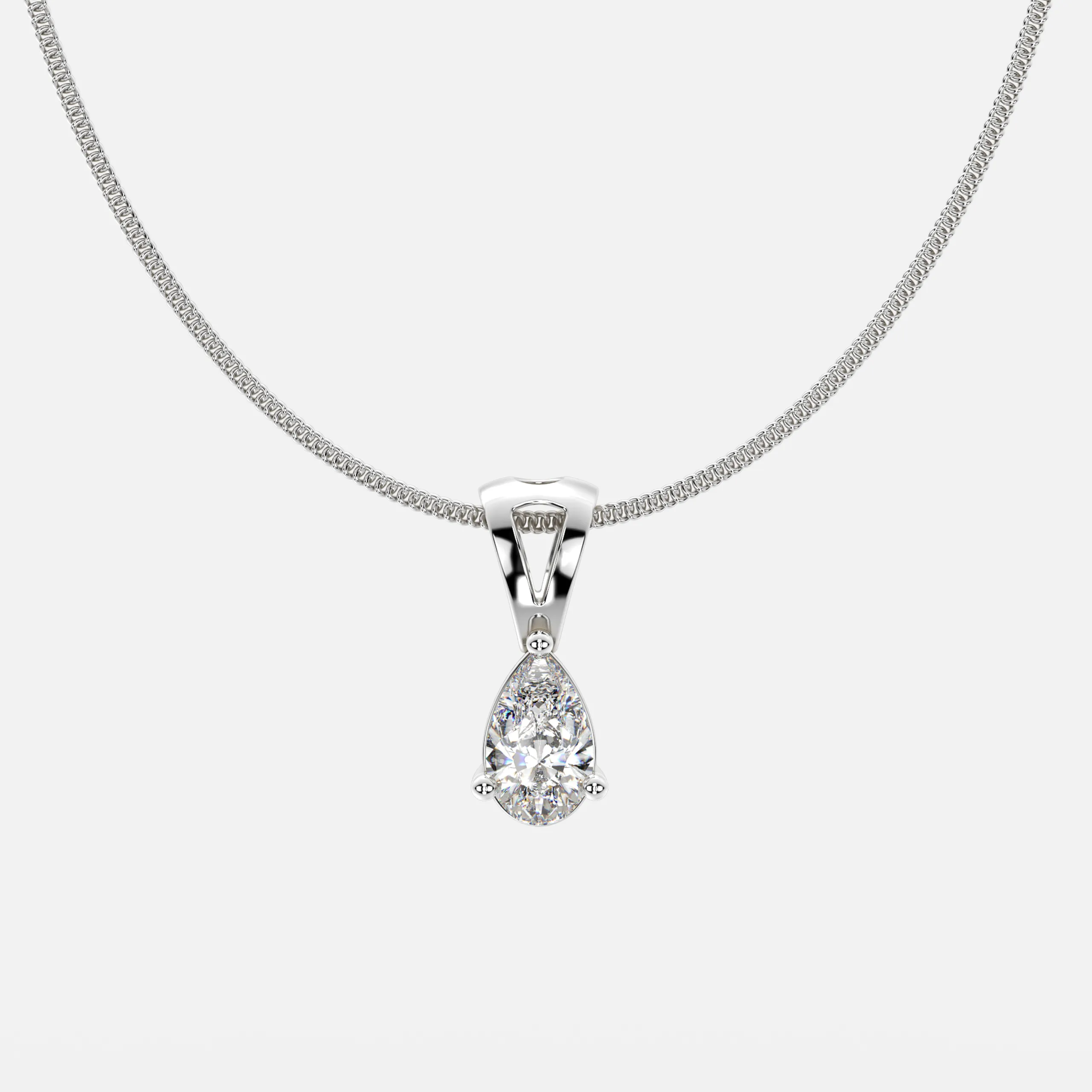 Pear Dew Diamond Pendant