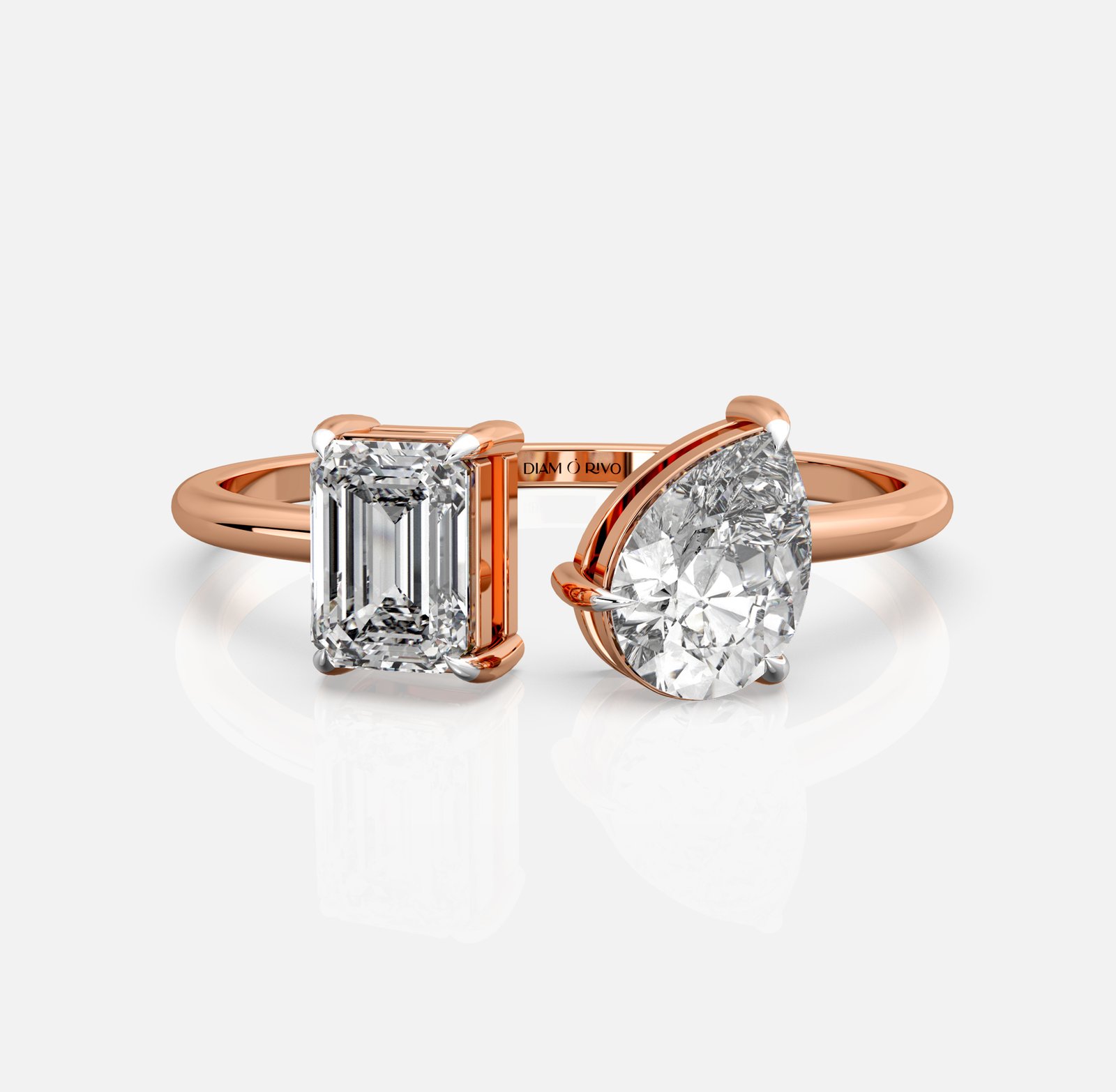 Dual Embrace Diamond Ring