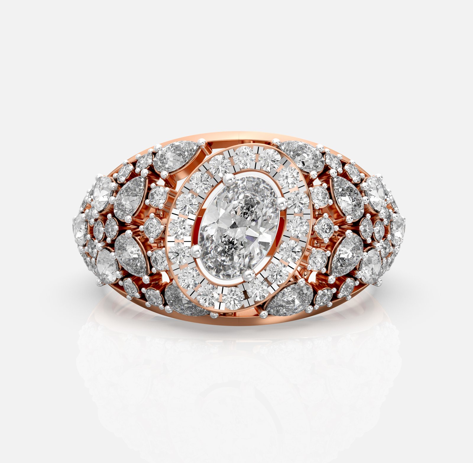 Radiant Halo Bloom Ring