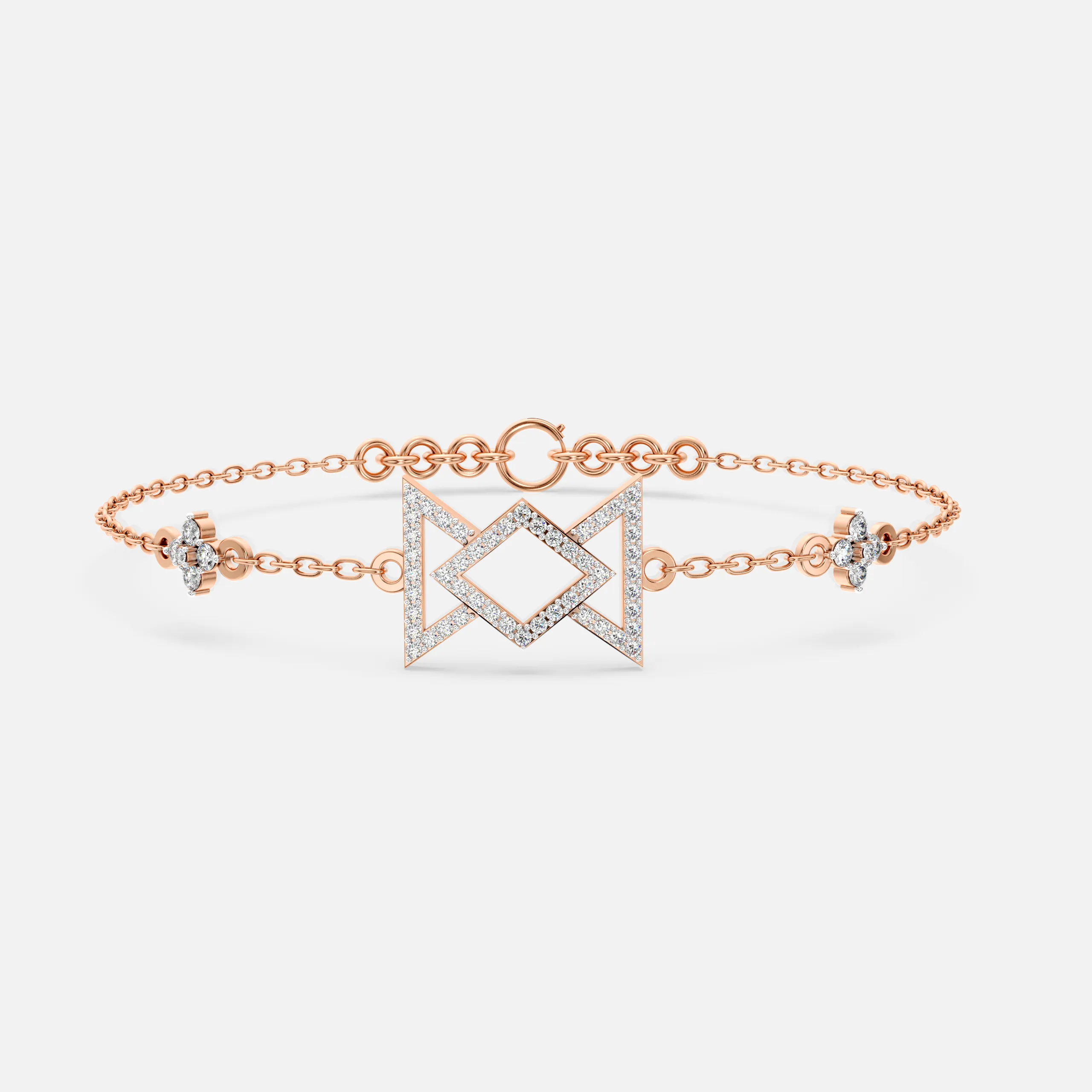 Diamond Hourglass Bracelet