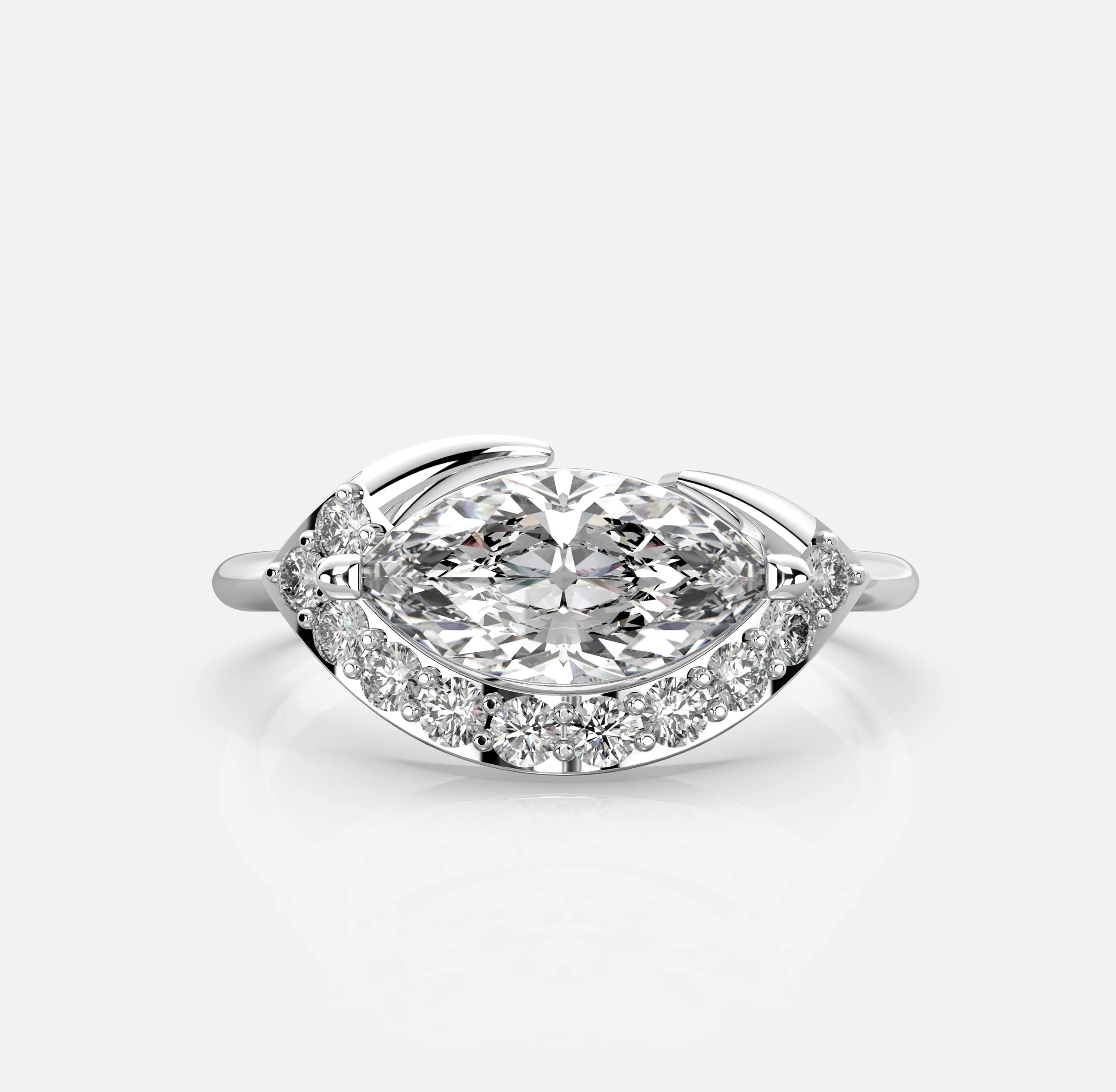 Marquise Embrace Ring
