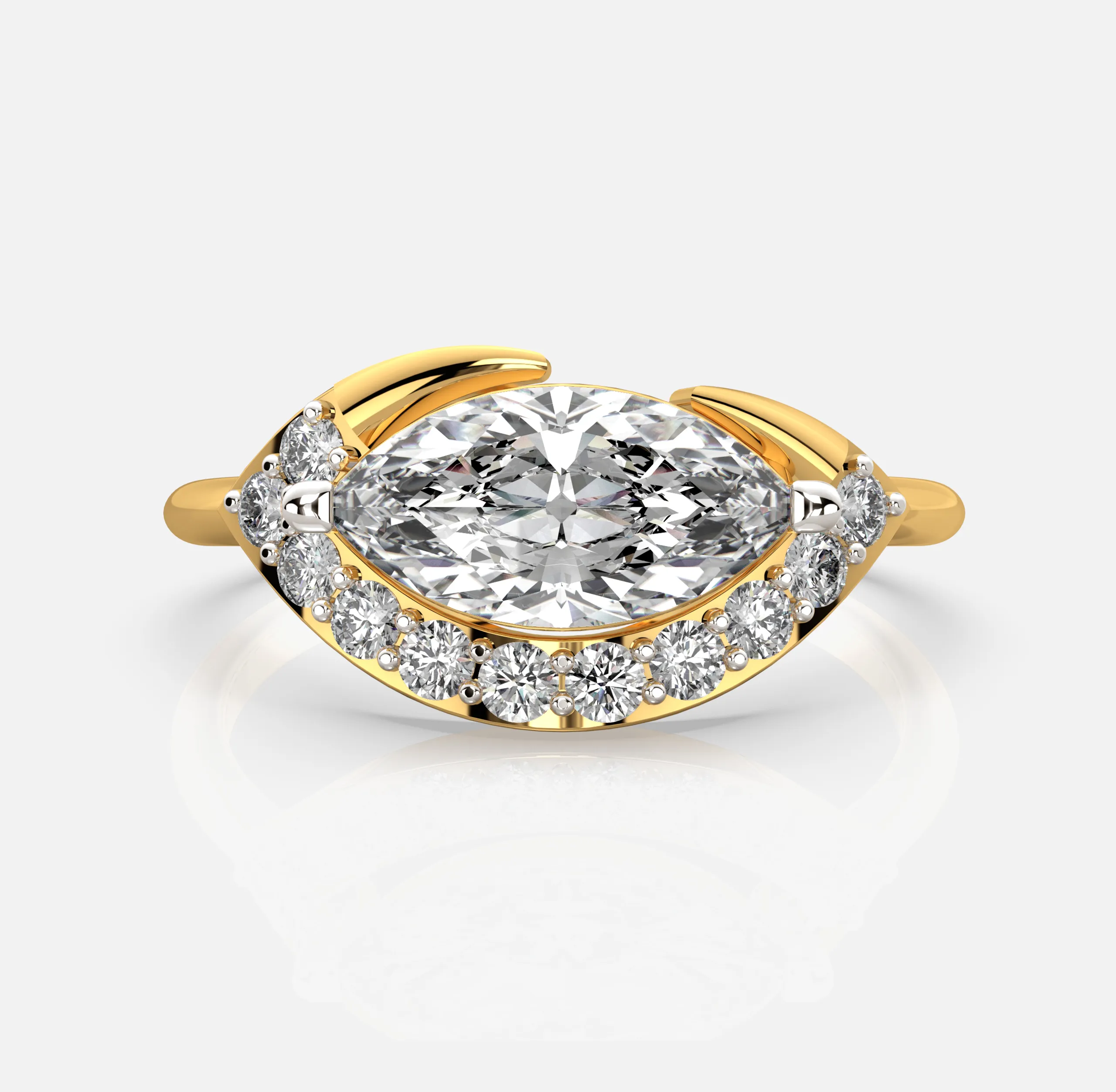 Marquise Embrace Ring