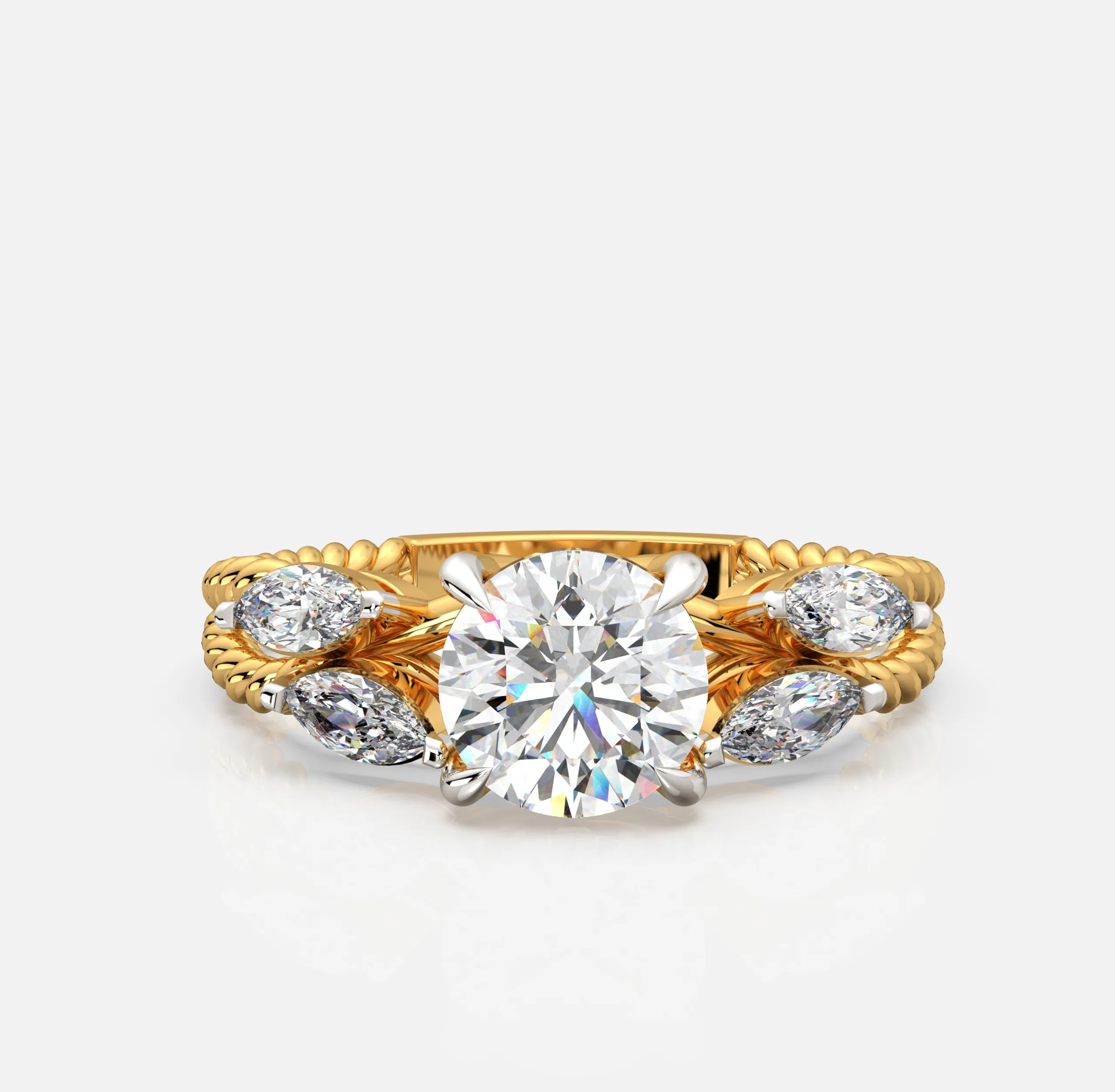 Rivara Twist Diamond Ring