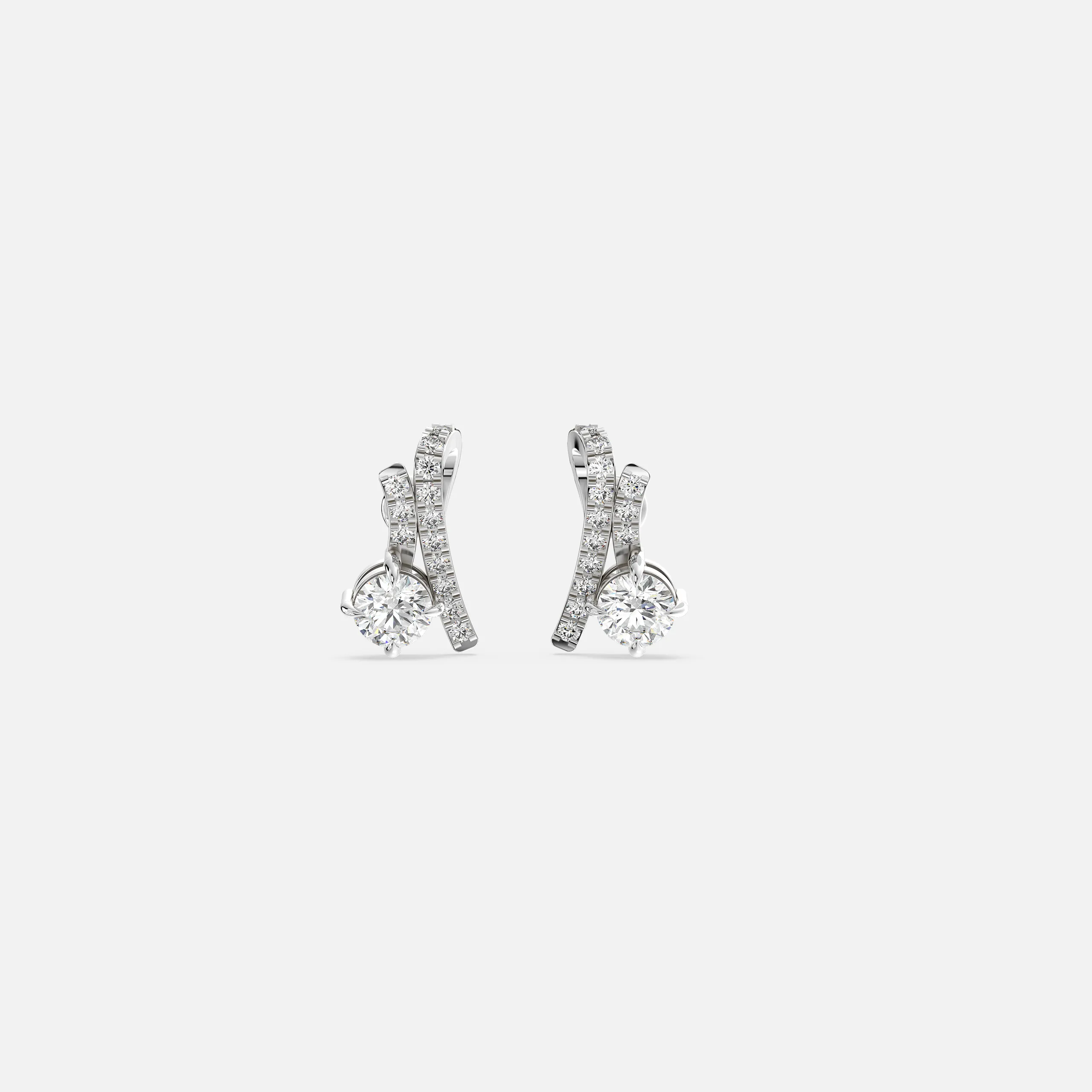 Luxury Arc Diamond Earrings